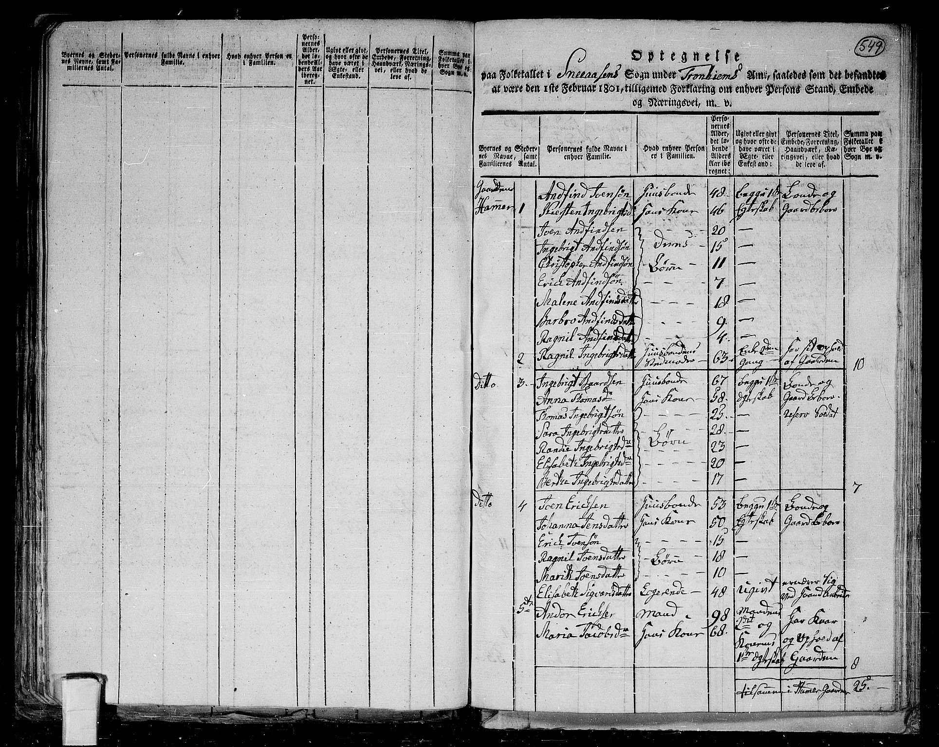 RA, 1801 census for 1736P Snåsa, 1801, p. 548b-549a