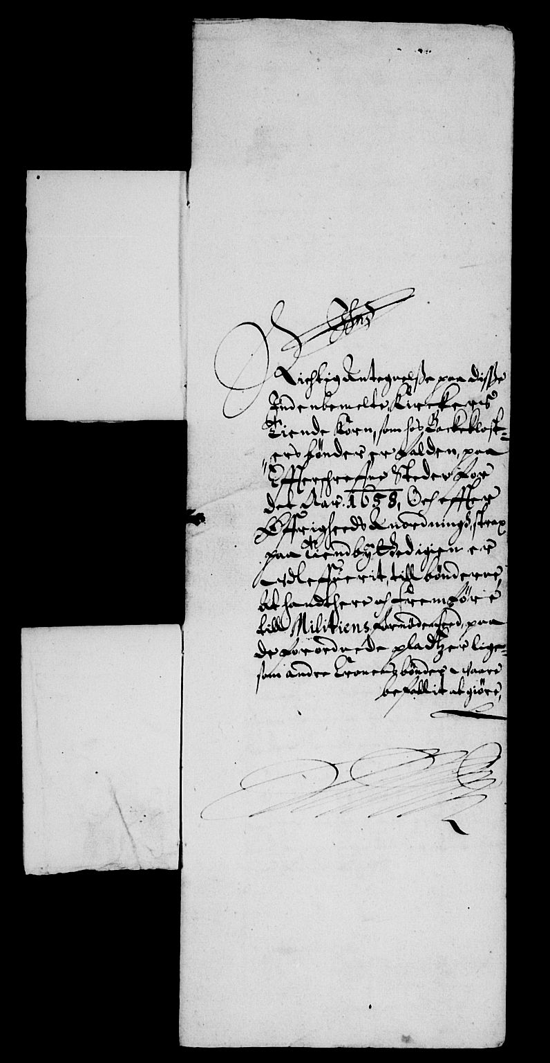 Rentekammeret inntil 1814, Reviderte regnskaper, Lensregnskaper, RA/EA-5023/R/Rb/Rbw/L0137: Trondheim len, 1658-1659