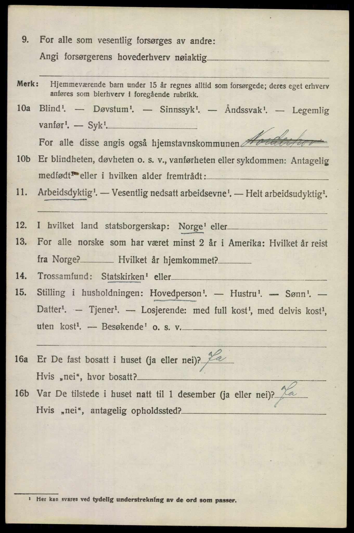 SAKO, 1920 census for Norderhov, 1920, p. 14553