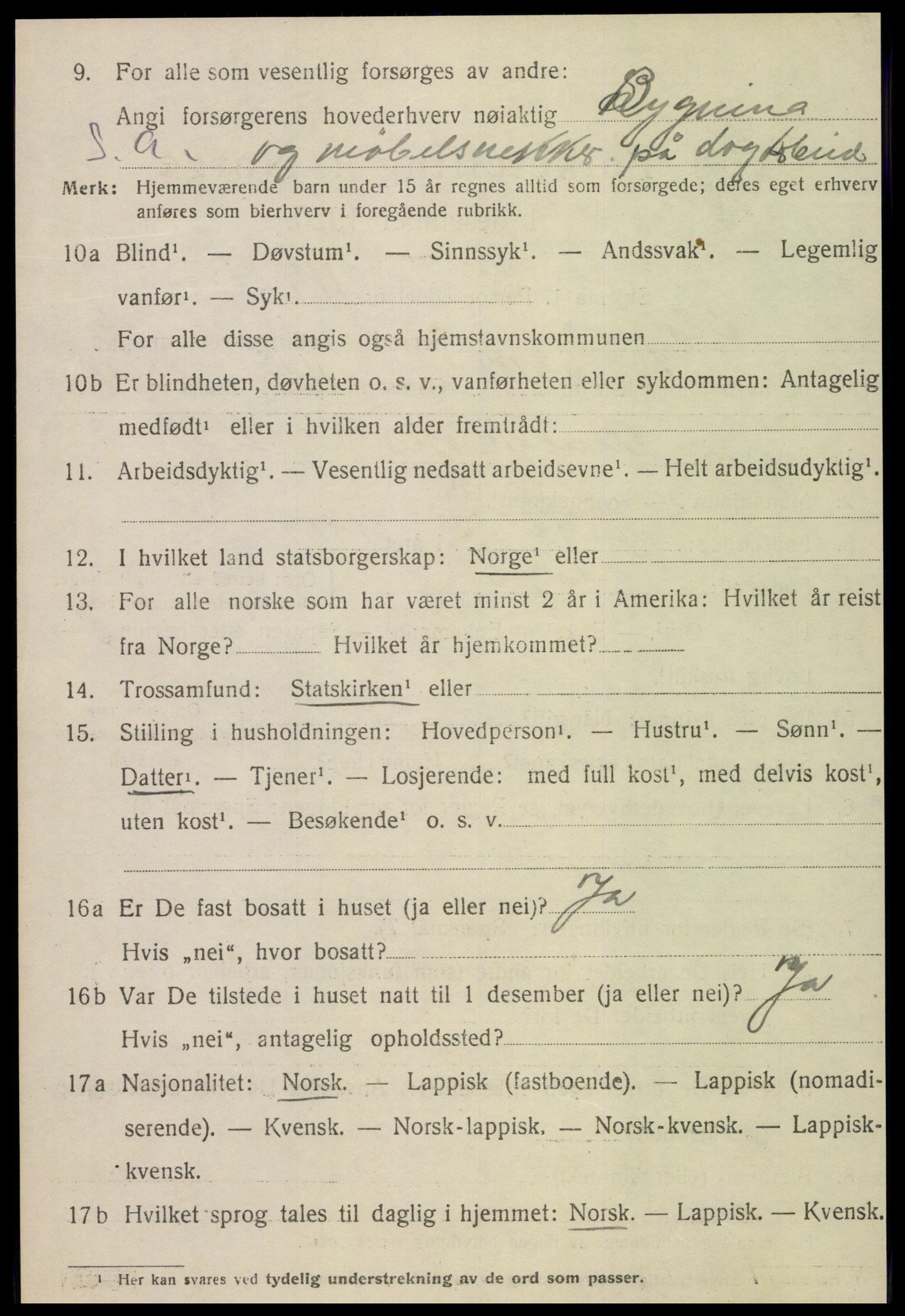 SAT, 1920 census for Skogn, 1920, p. 7642