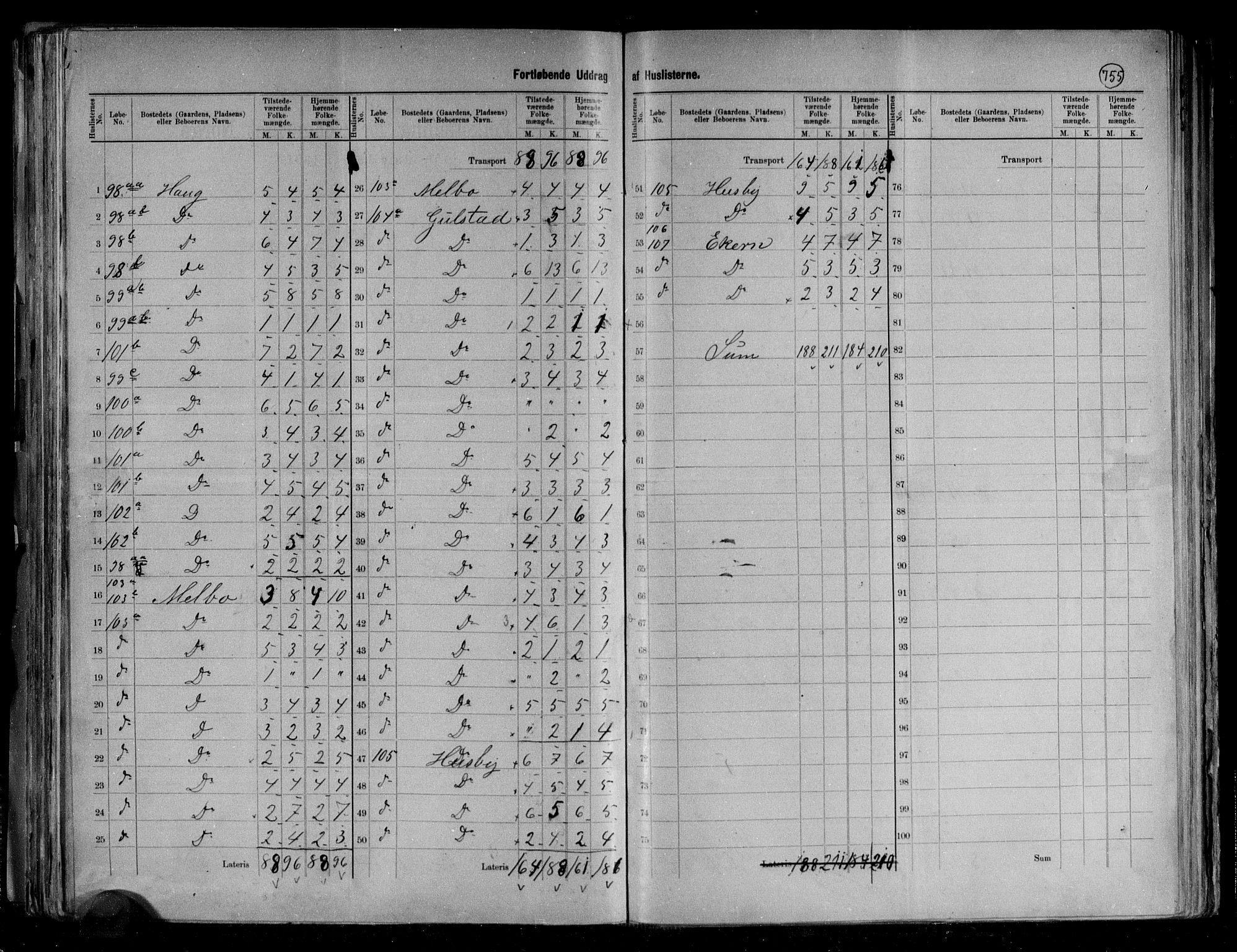 RA, 1891 census for 1866 Hadsel, 1891, p. 19