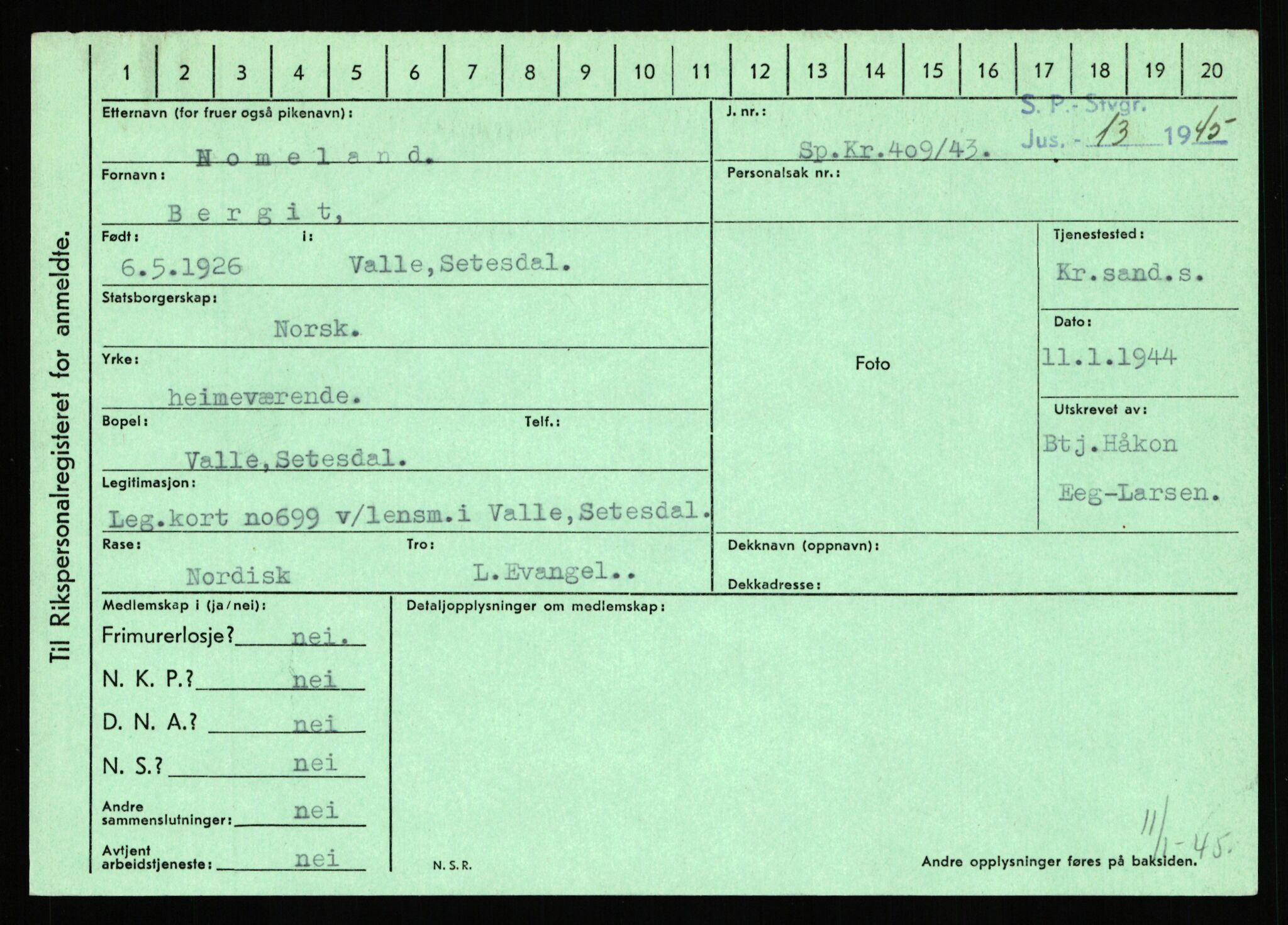 Statspolitiet - Hovedkontoret / Osloavdelingen, AV/RA-S-1329/C/Ca/L0011: Molberg - Nøstvold, 1943-1945, p. 4422