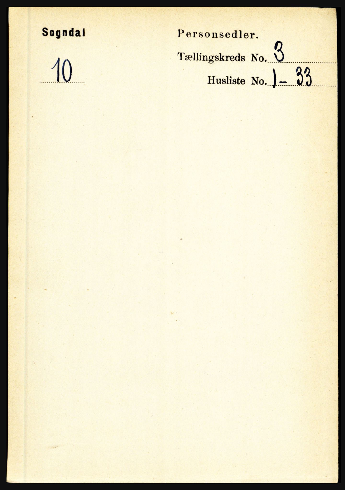 RA, 1891 census for 1420 Sogndal, 1891, p. 1482