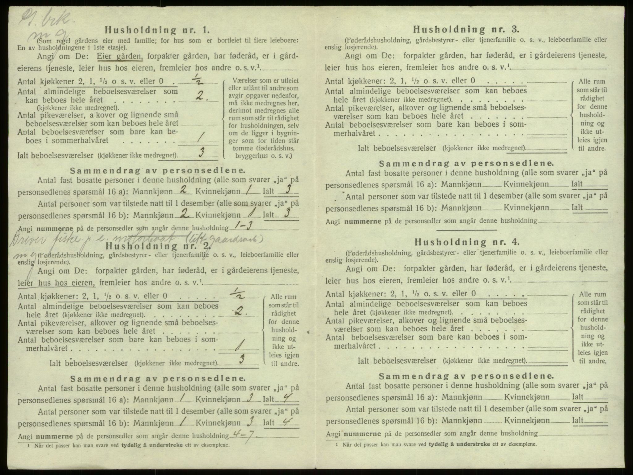 SAB, 1920 census for Selje, 1920, p. 746