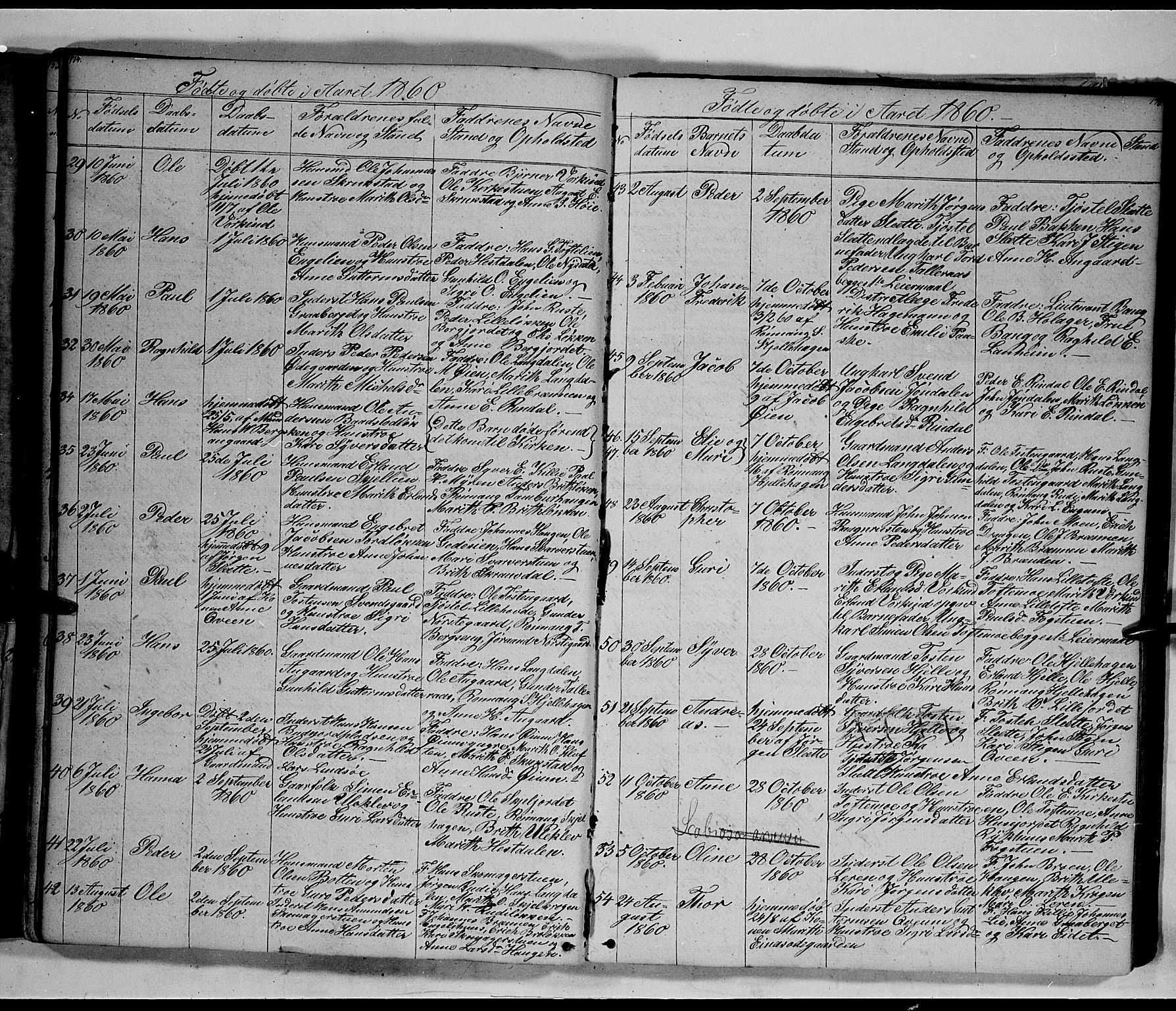 Lesja prestekontor, SAH/PREST-068/H/Ha/Hab/L0003: Parish register (copy) no. 3, 1842-1862, p. 174-175