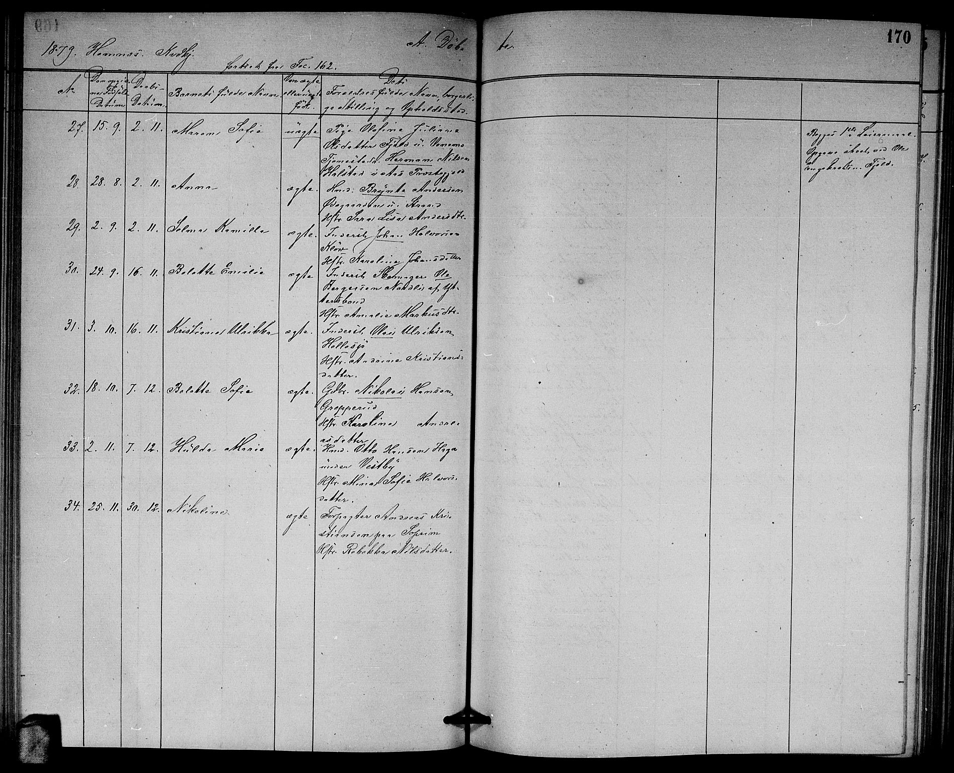 Høland prestekontor Kirkebøker, AV/SAO-A-10346a/G/Ga/L0006: Parish register (copy) no. I 6, 1869-1879, p. 170