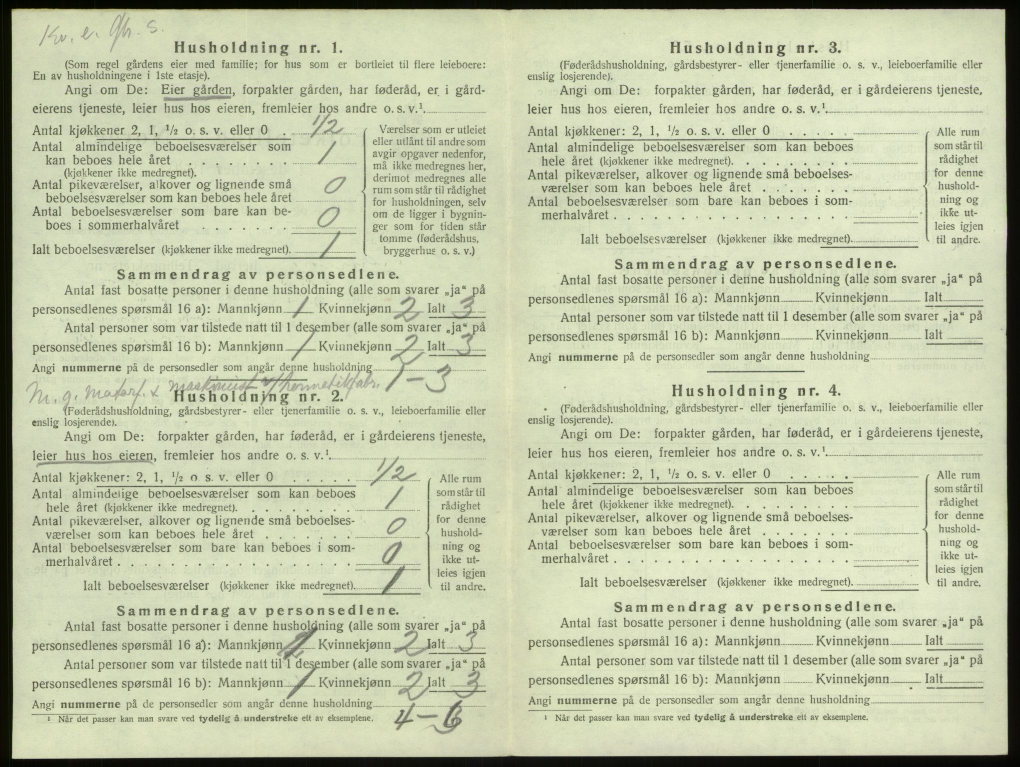 SAB, 1920 census for Manger, 1920, p. 441