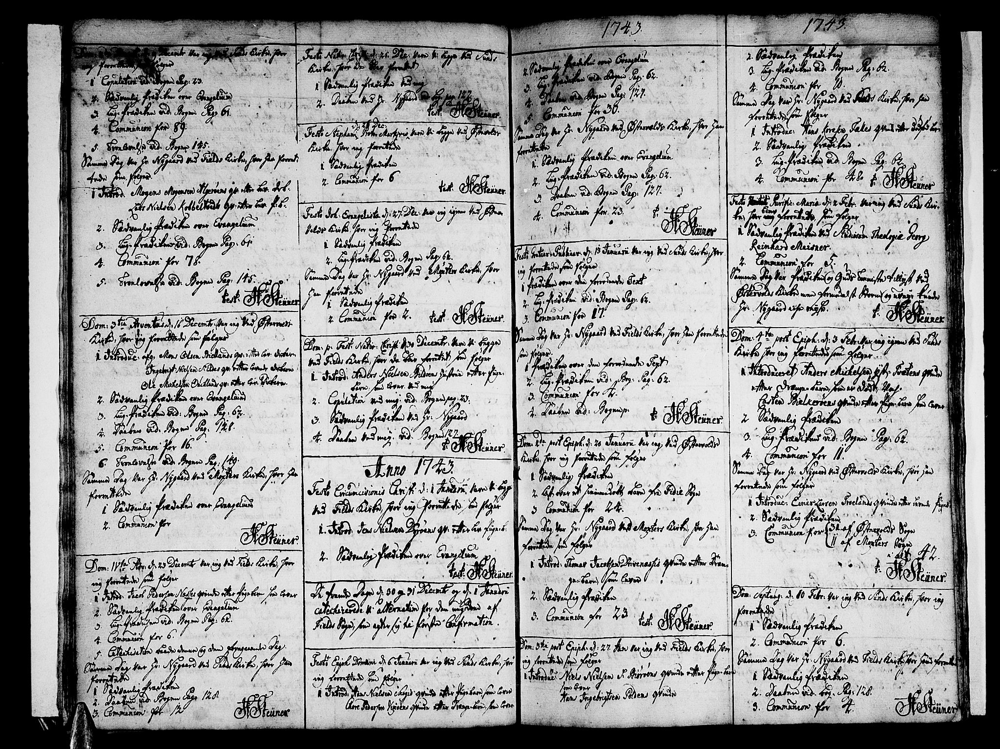 Sund sokneprestembete, AV/SAB-A-99930: Parish register (official) no. A 3, 1740-1769