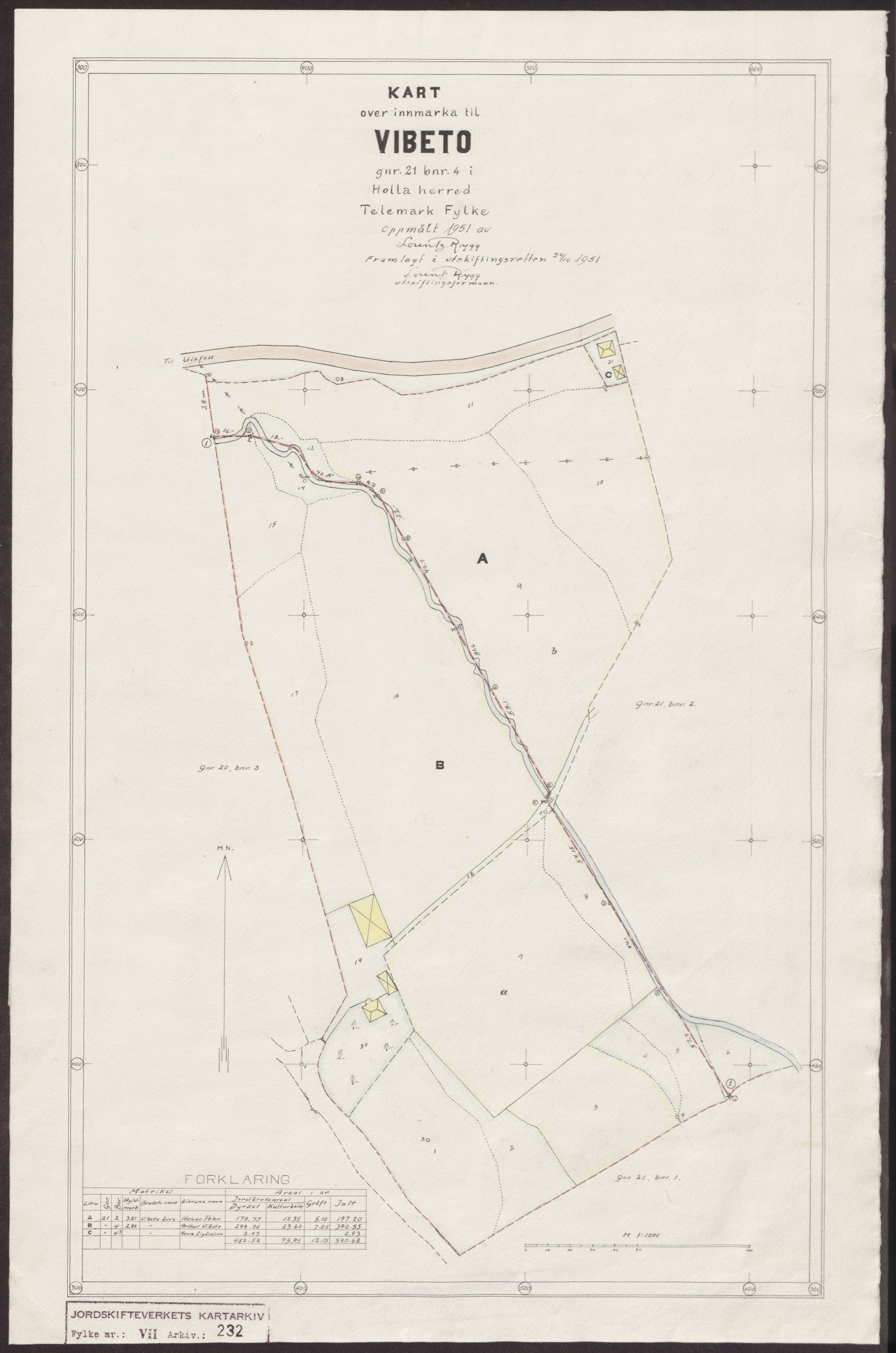 Jordskifteverkets kartarkiv, RA/S-3929/T, 1859-1988, p. 292