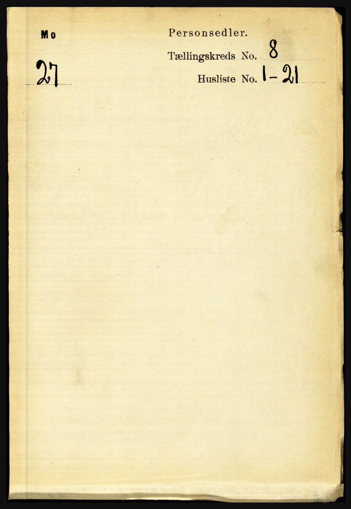 RA, 1891 census for 1833 Mo, 1891, p. 2938