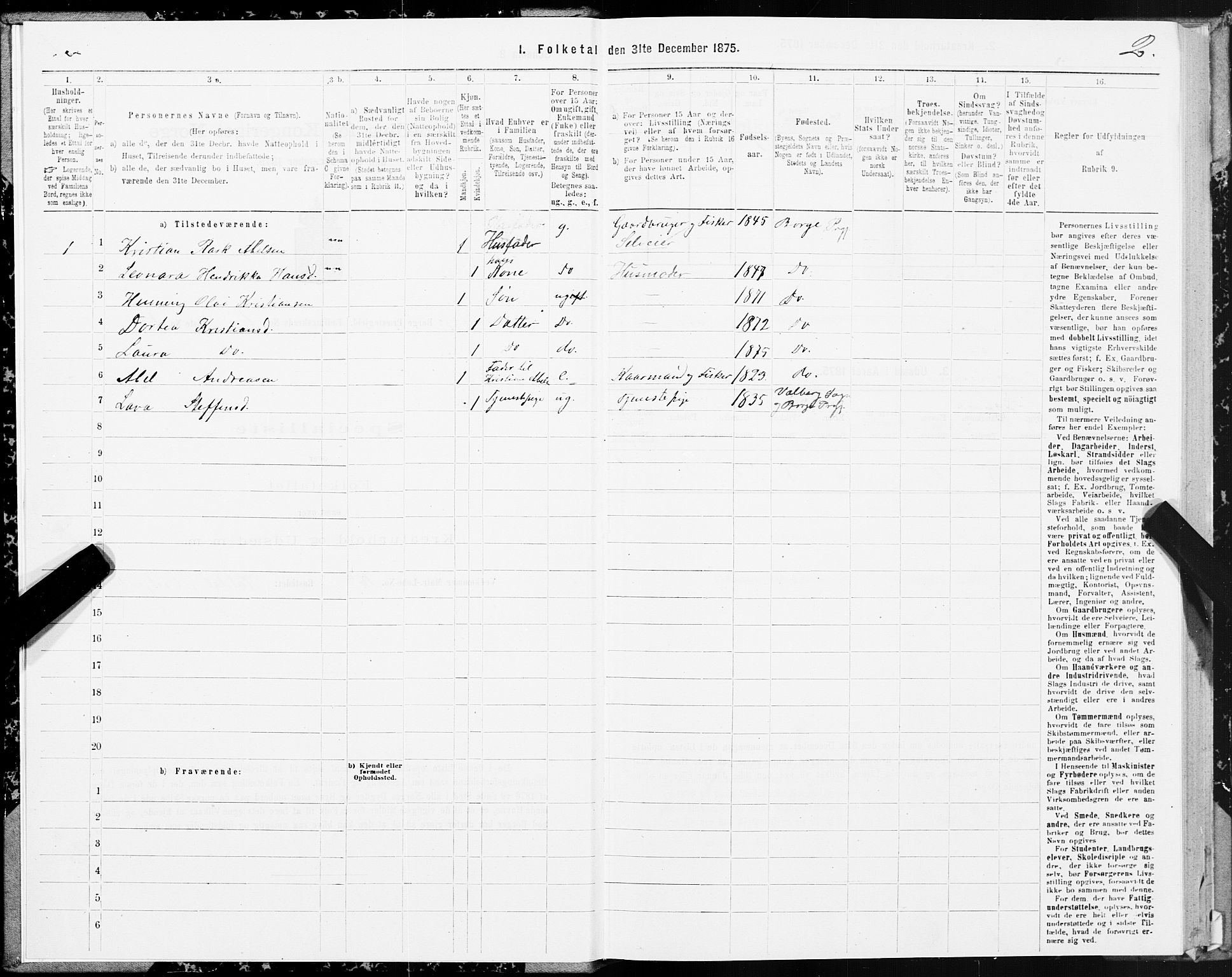 SAT, 1875 census for 1862P Borge, 1875, p. 1002