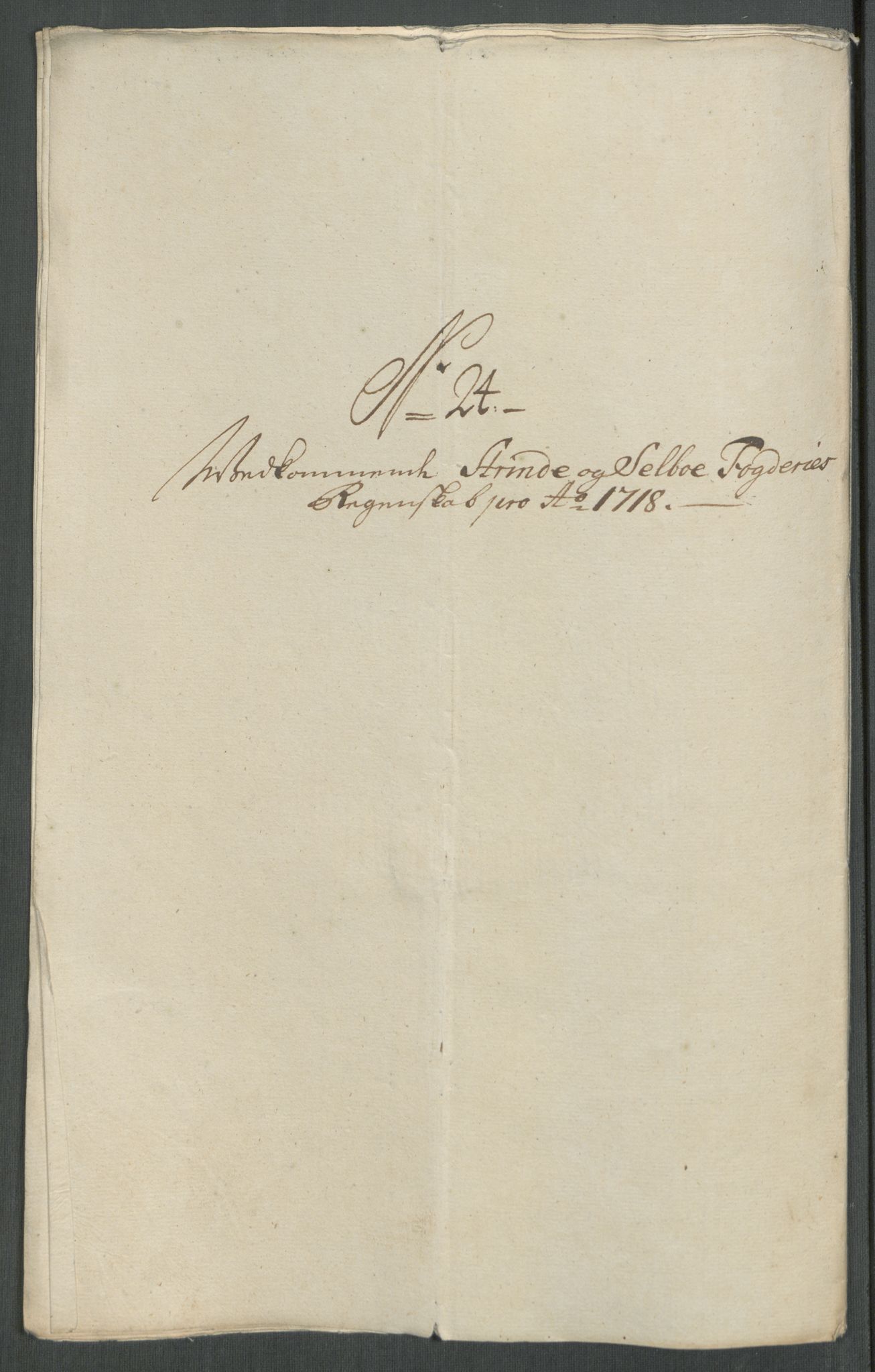 Rentekammeret inntil 1814, Reviderte regnskaper, Fogderegnskap, AV/RA-EA-4092/R61/L4116: Fogderegnskap Strinda og Selbu, 1717-1718, p. 468