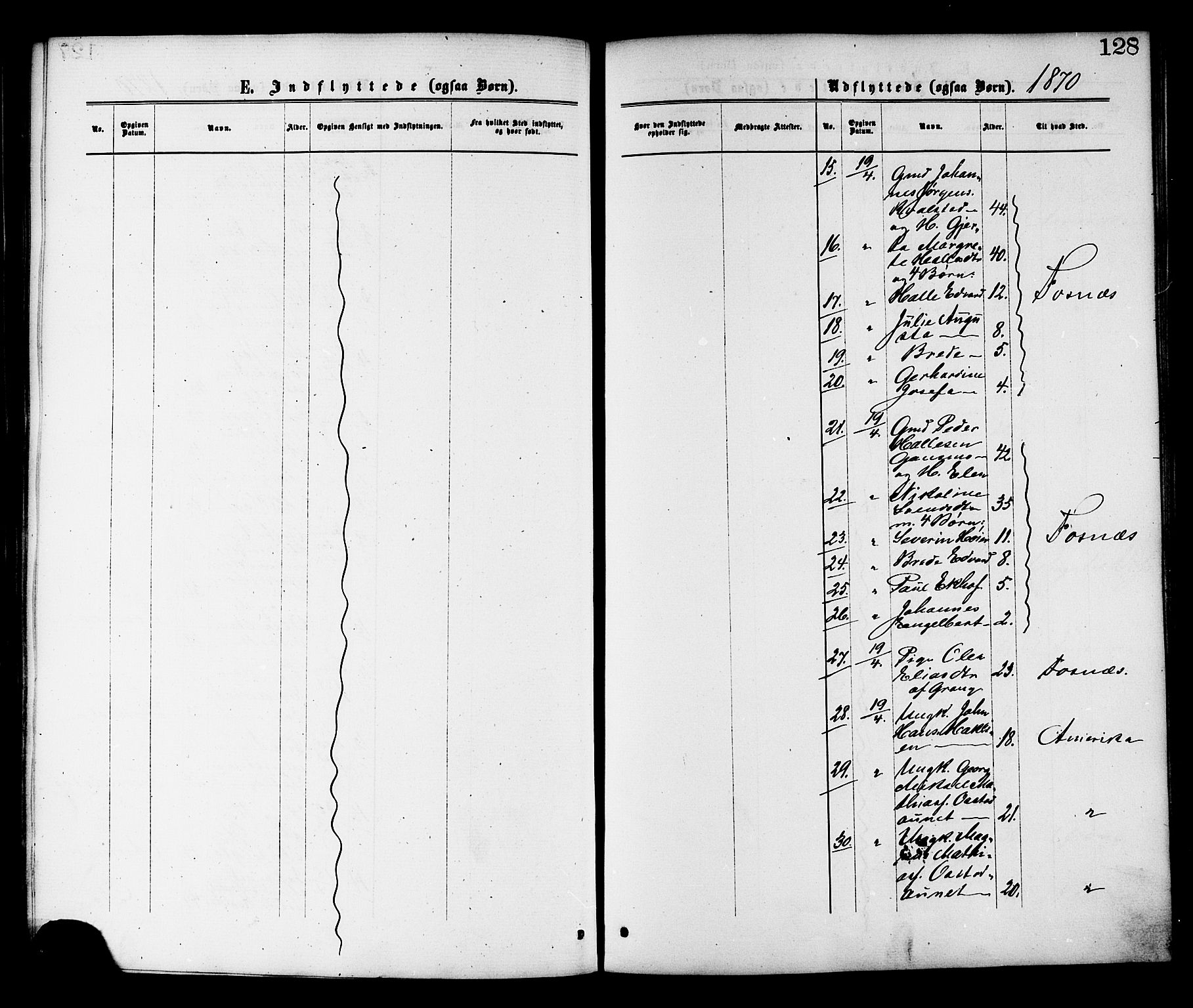 Ministerialprotokoller, klokkerbøker og fødselsregistre - Nord-Trøndelag, SAT/A-1458/764/L0554: Parish register (official) no. 764A09, 1867-1880, p. 128