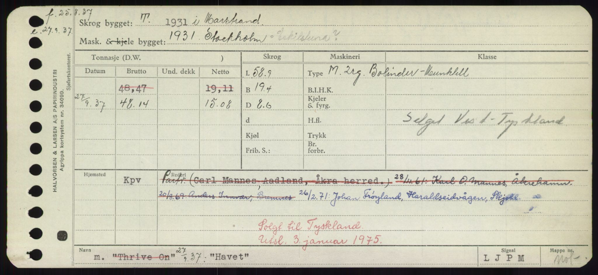 Sjøfartsdirektoratet med forløpere, Skipsmålingen, AV/RA-S-1627/H/Hd/L0014: Fartøy, H-Havl, p. 531