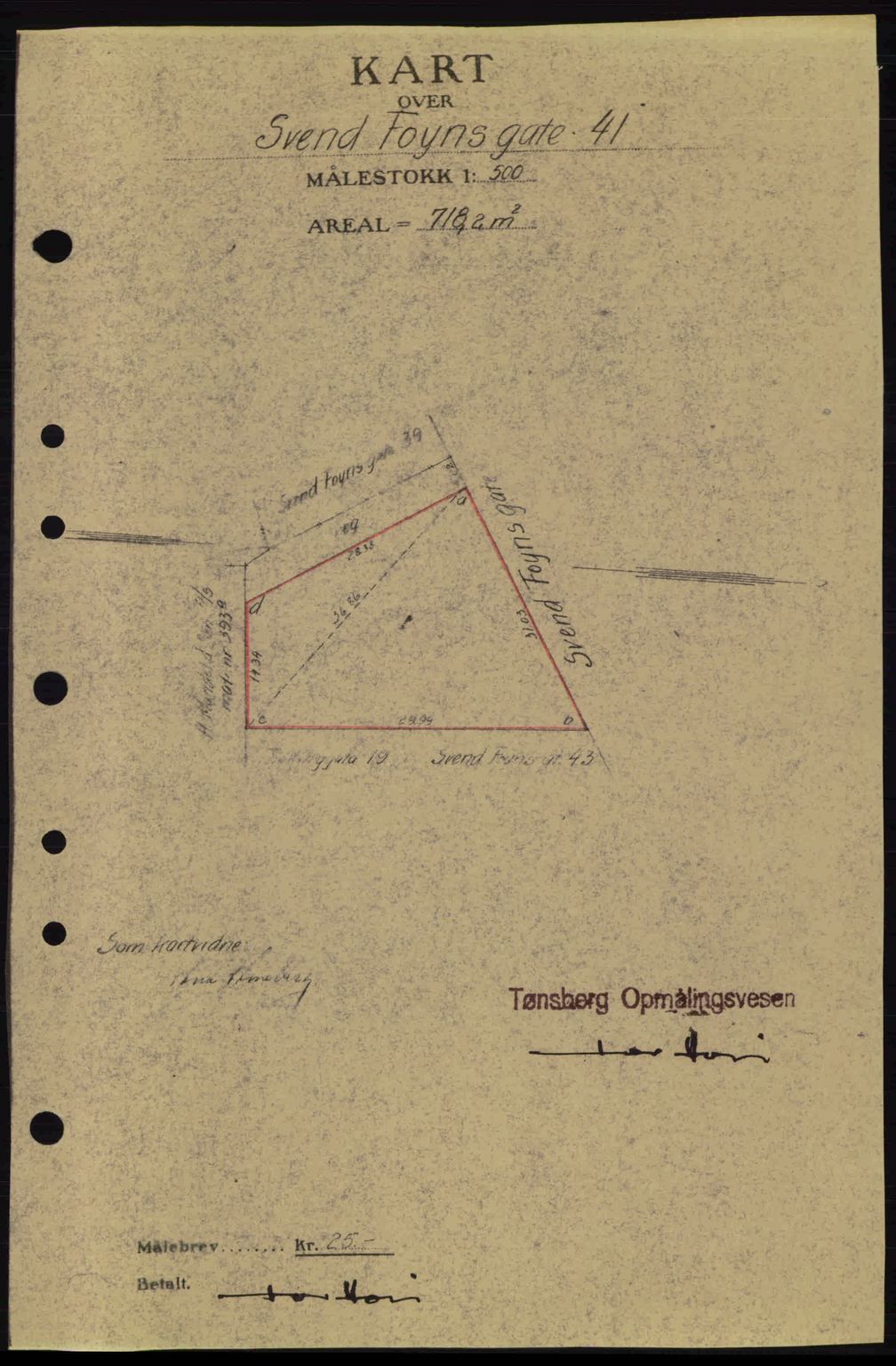 Tønsberg sorenskriveri, AV/SAKO-A-130/G/Ga/Gaa/L0015: Mortgage book no. A15, 1944-1944, Diary no: : 1457/1944