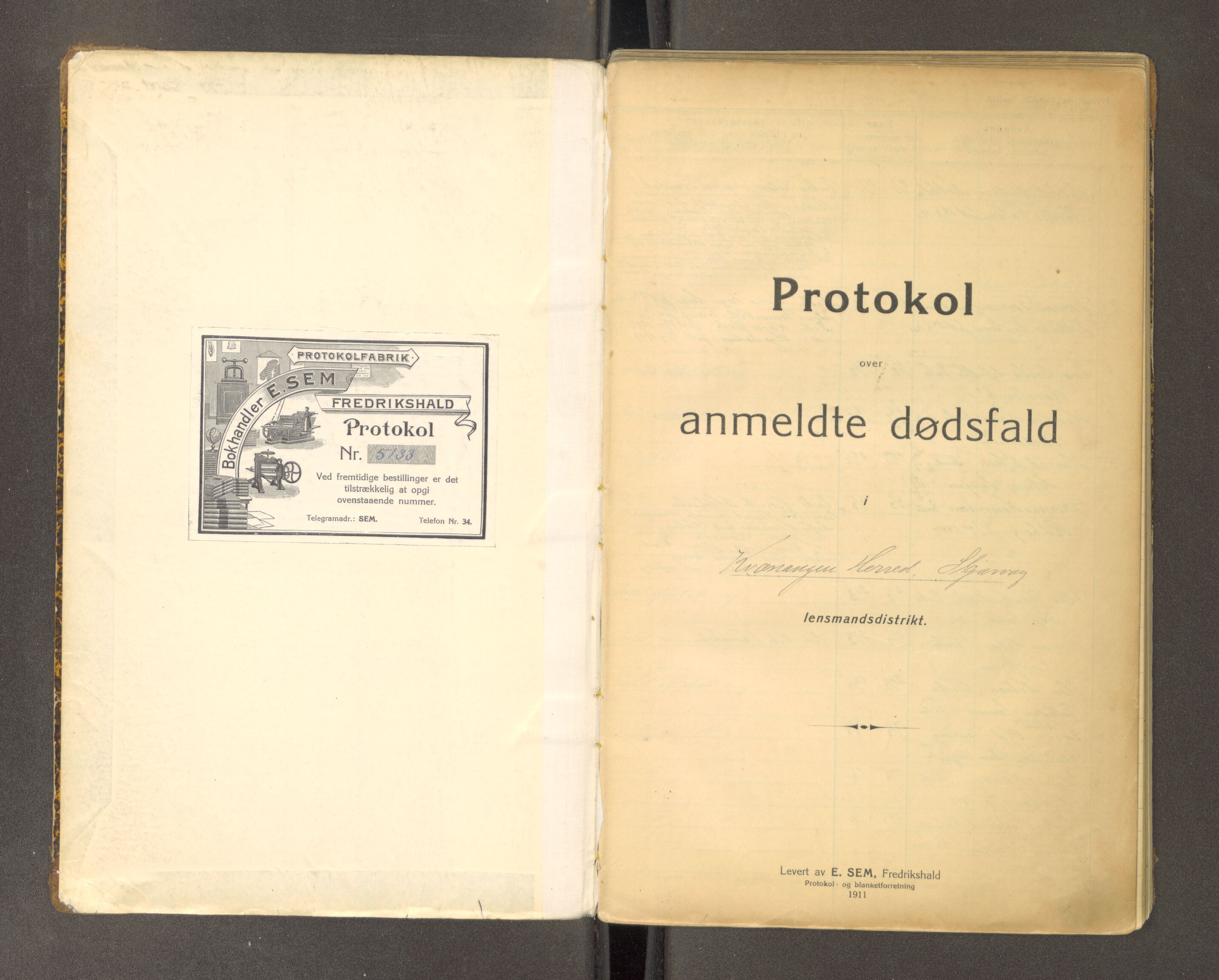 Skjervøy lensmannskontor, AV/SATØ-SATØ-63/F/Fm/Fmb/L0180: Dødsfallsprotokoll - Kvænangen, 1912-1949