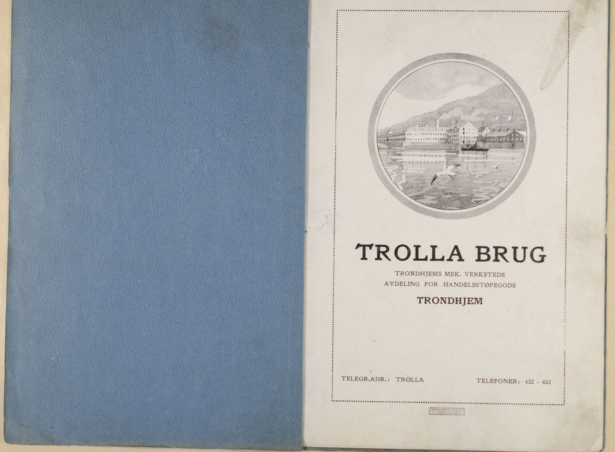 Næs Jernverksmuseets samling av historiske ovnskataloger, NESJ/NJM-006/01/L0007: Trolla Brug, katalog 1, 1890-1910