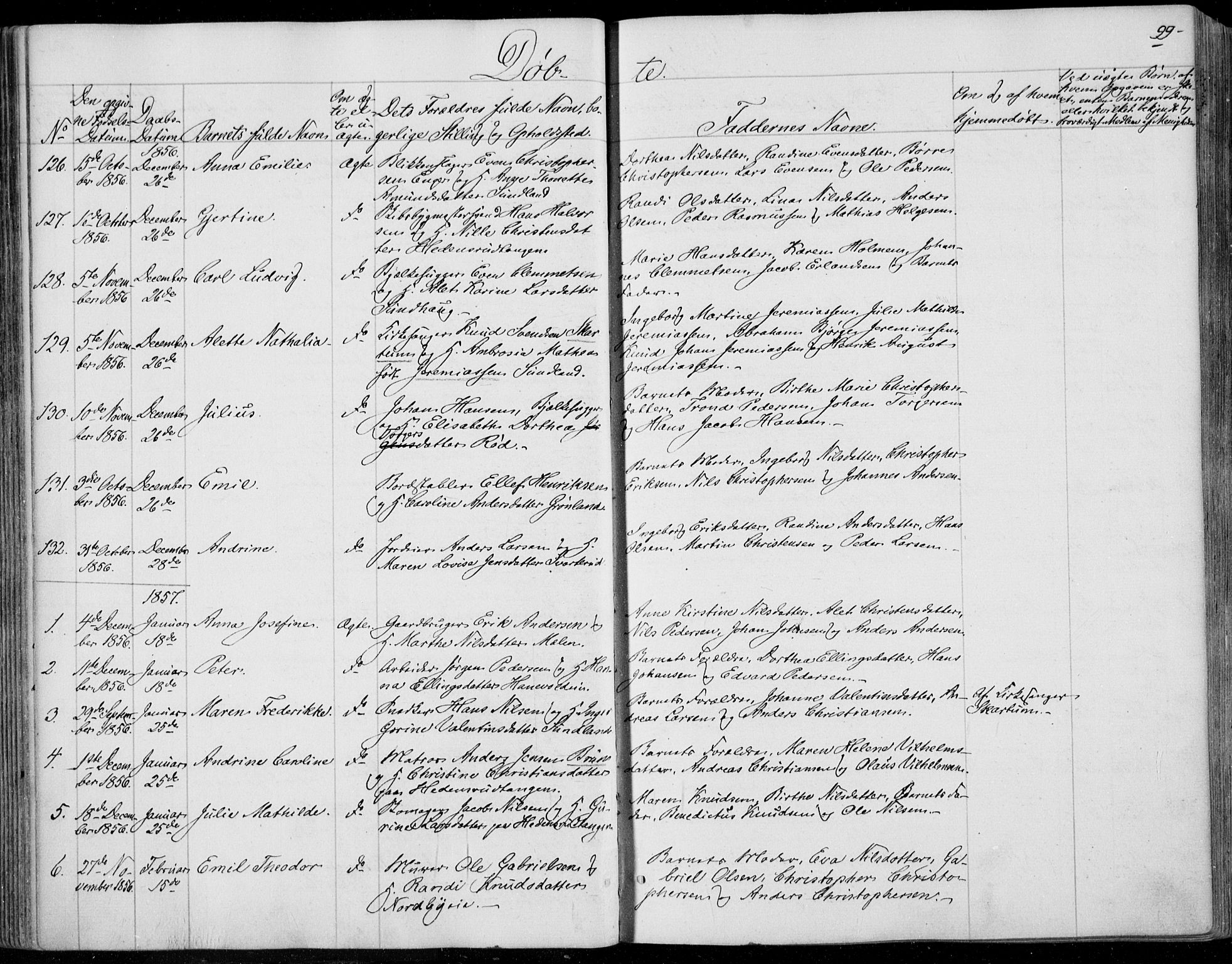 Skoger kirkebøker, SAKO/A-59/F/Fa/L0003: Parish register (official) no. I 3, 1842-1861, p. 99