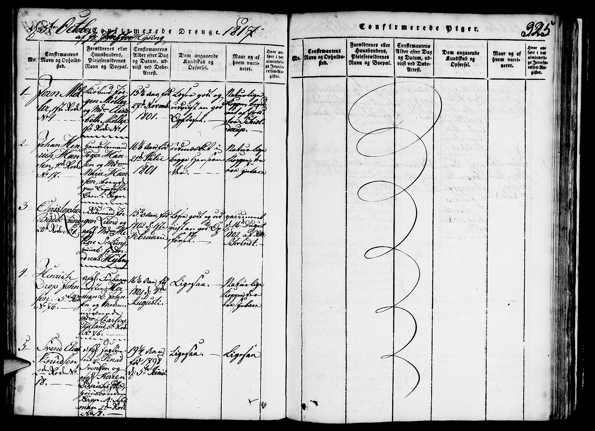 Nykirken Sokneprestembete, AV/SAB-A-77101/H/Haa/L0011: Parish register (official) no. A 11, 1816-1821, p. 325