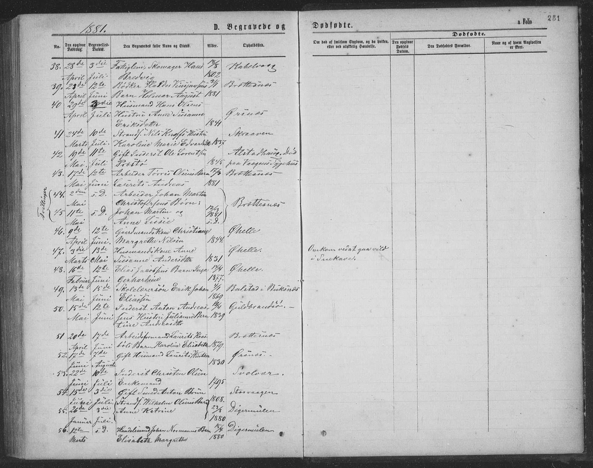 Ministerialprotokoller, klokkerbøker og fødselsregistre - Nordland, AV/SAT-A-1459/874/L1075: Parish register (copy) no. 874C04, 1876-1883, p. 251