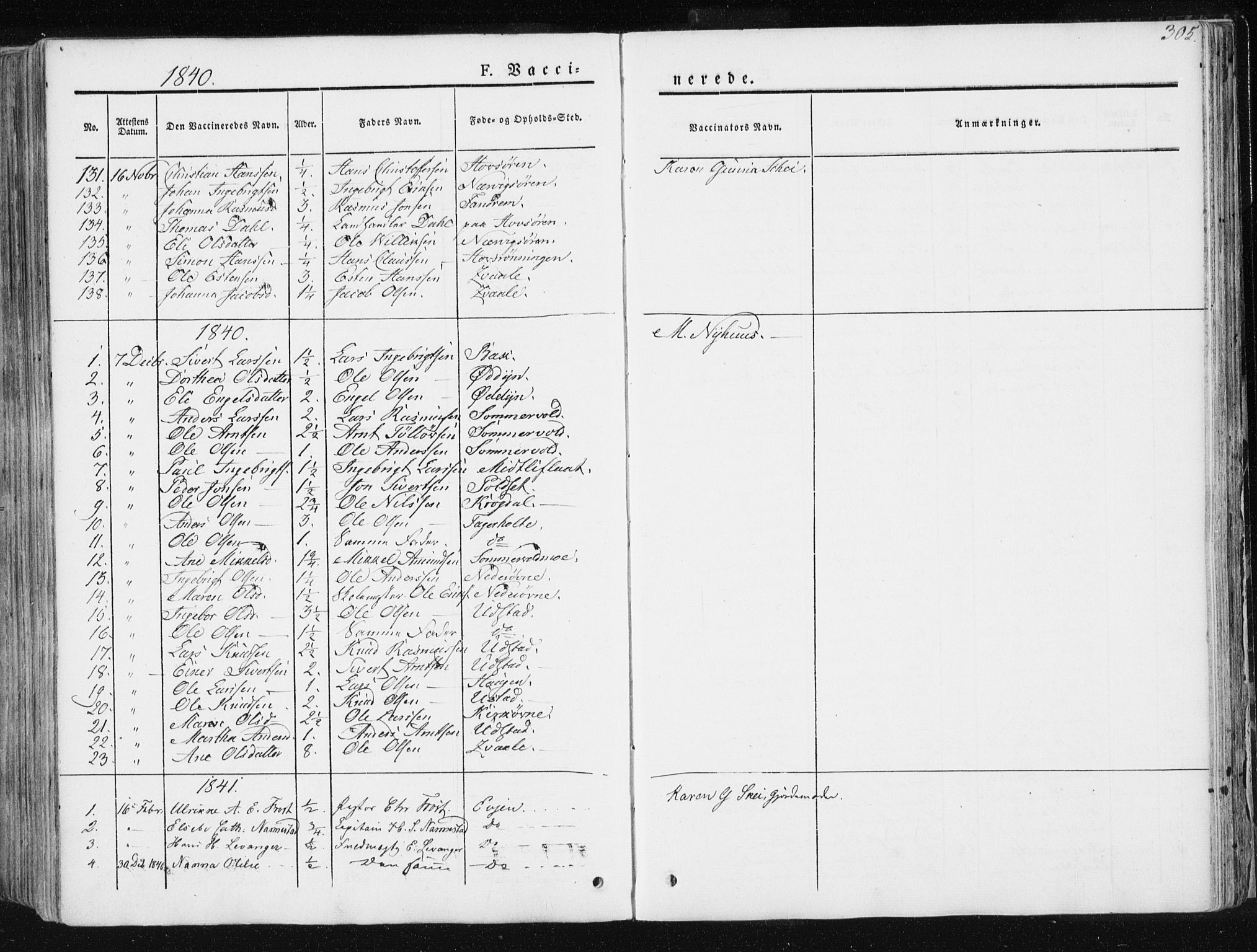 Ministerialprotokoller, klokkerbøker og fødselsregistre - Sør-Trøndelag, SAT/A-1456/668/L0805: Parish register (official) no. 668A05, 1840-1853, p. 305