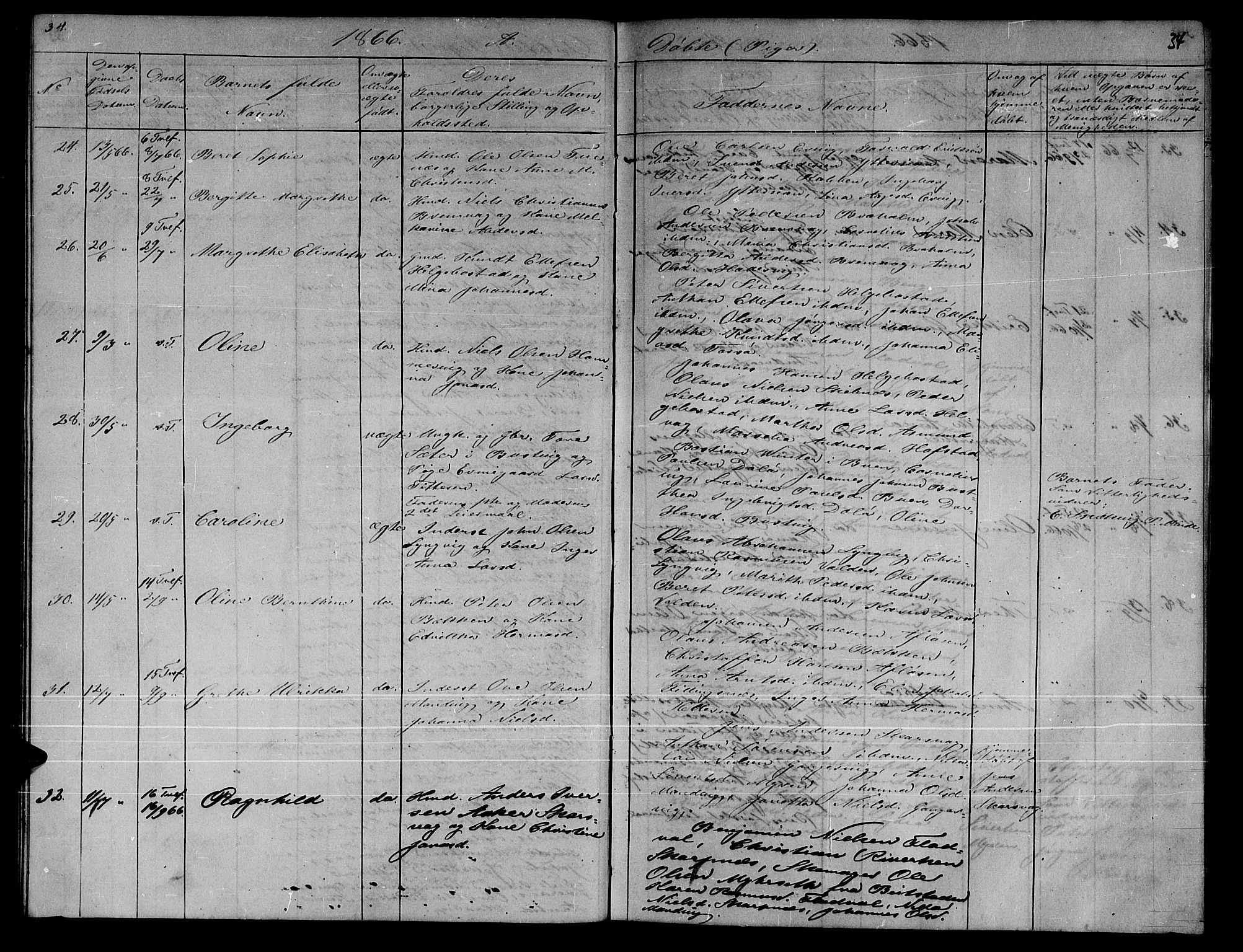 Ministerialprotokoller, klokkerbøker og fødselsregistre - Sør-Trøndelag, AV/SAT-A-1456/634/L0539: Parish register (copy) no. 634C01, 1866-1873, p. 34