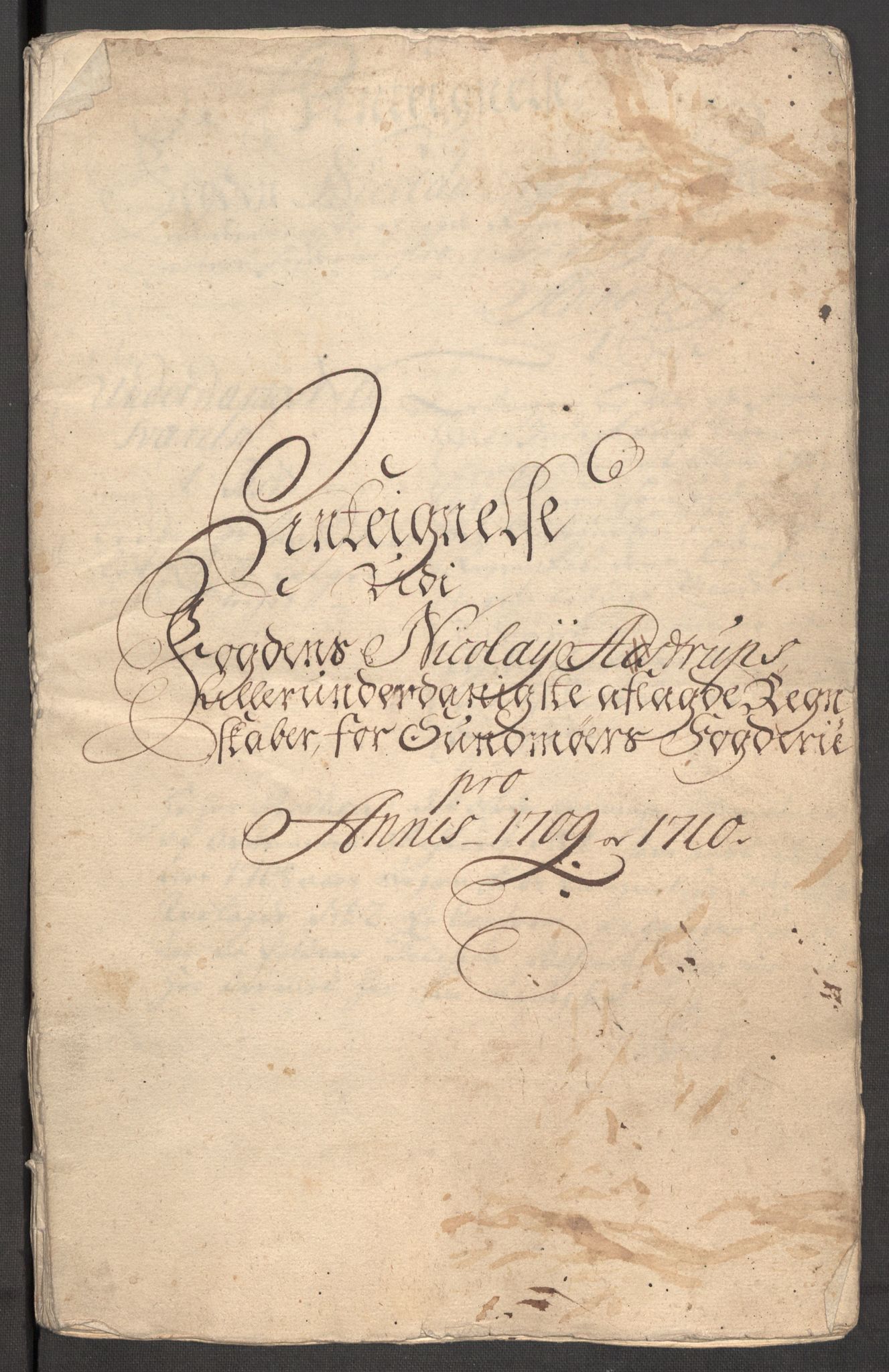 Rentekammeret inntil 1814, Reviderte regnskaper, Fogderegnskap, AV/RA-EA-4092/R54/L3563: Fogderegnskap Sunnmøre, 1710, p. 153