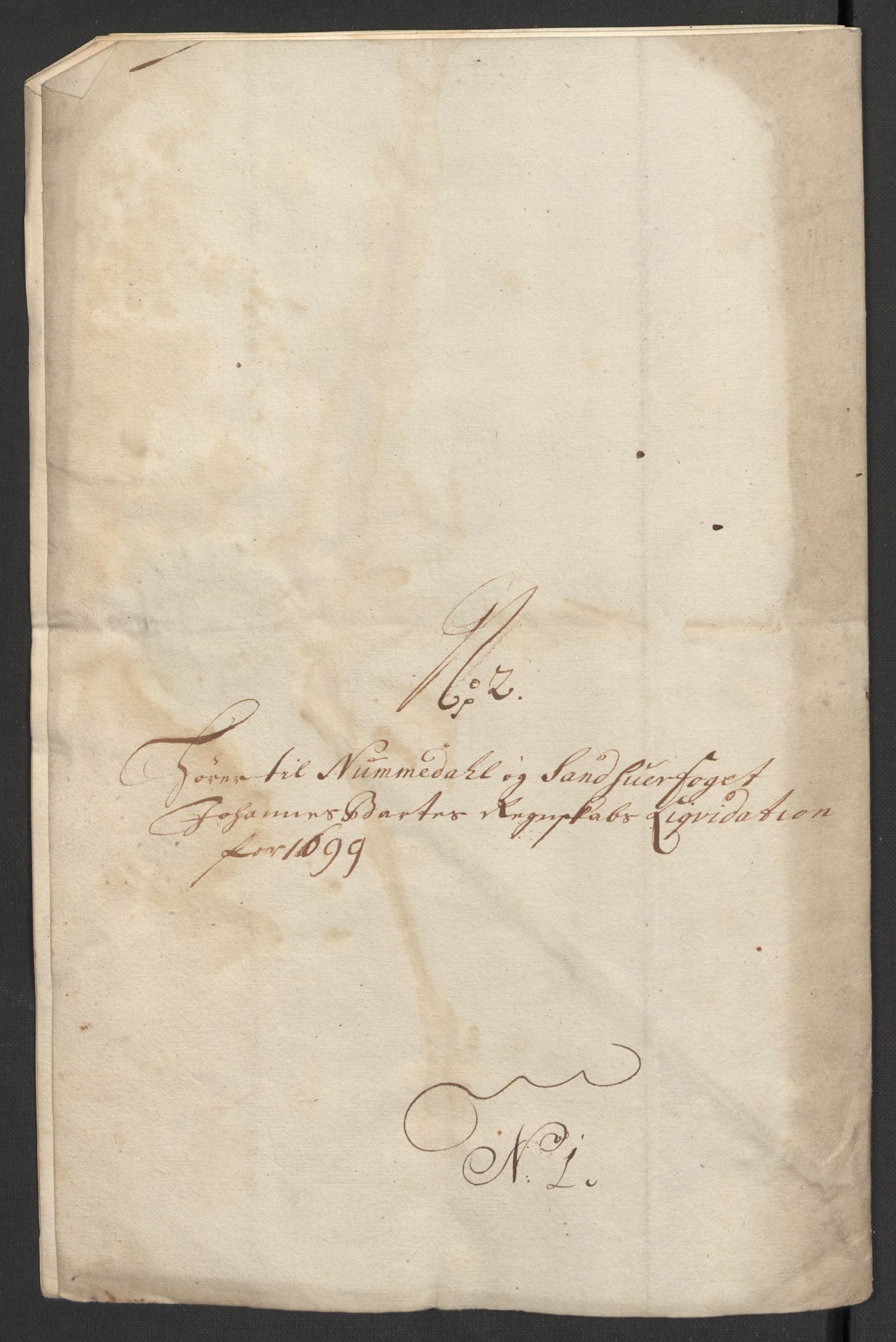 Rentekammeret inntil 1814, Reviderte regnskaper, Fogderegnskap, RA/EA-4092/R24/L1577: Fogderegnskap Numedal og Sandsvær, 1698-1700, p. 198