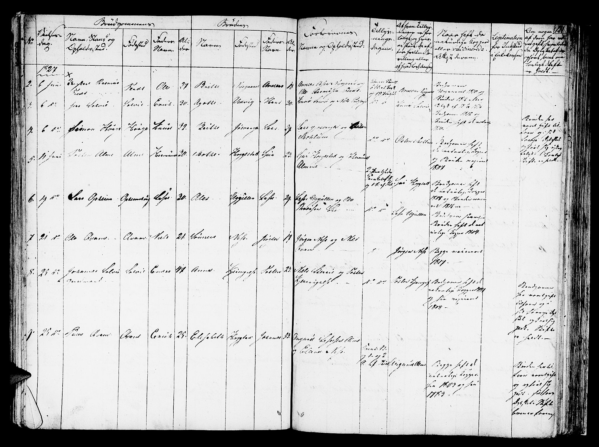 Hafslo sokneprestembete, SAB/A-80301/H/Haa/Haaa/L0004: Parish register (official) no. A 4, 1821-1834, p. 121