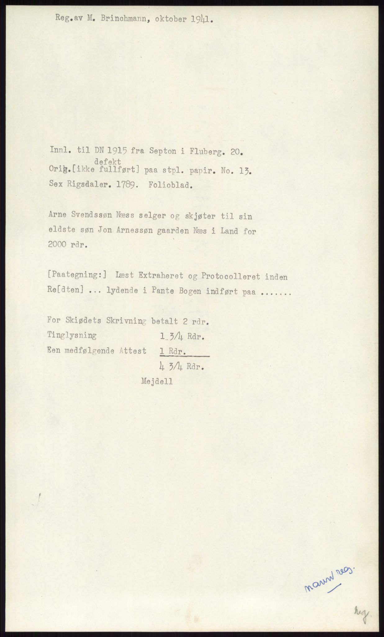 Samlinger til kildeutgivelse, Diplomavskriftsamlingen, RA/EA-4053/H/Ha, p. 3571