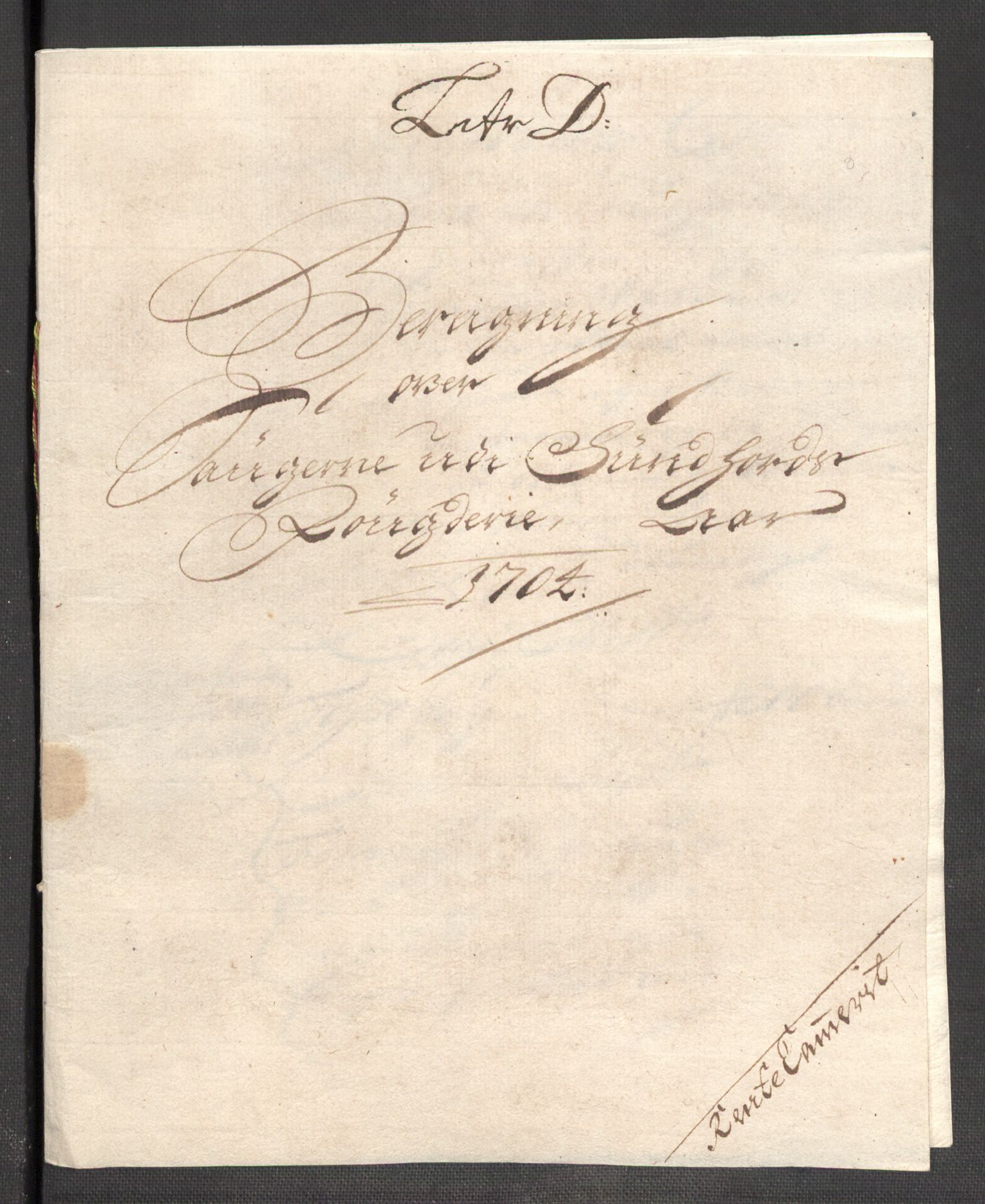 Rentekammeret inntil 1814, Reviderte regnskaper, Fogderegnskap, RA/EA-4092/R48/L2982: Fogderegnskap Sunnhordland og Hardanger, 1704, p. 115