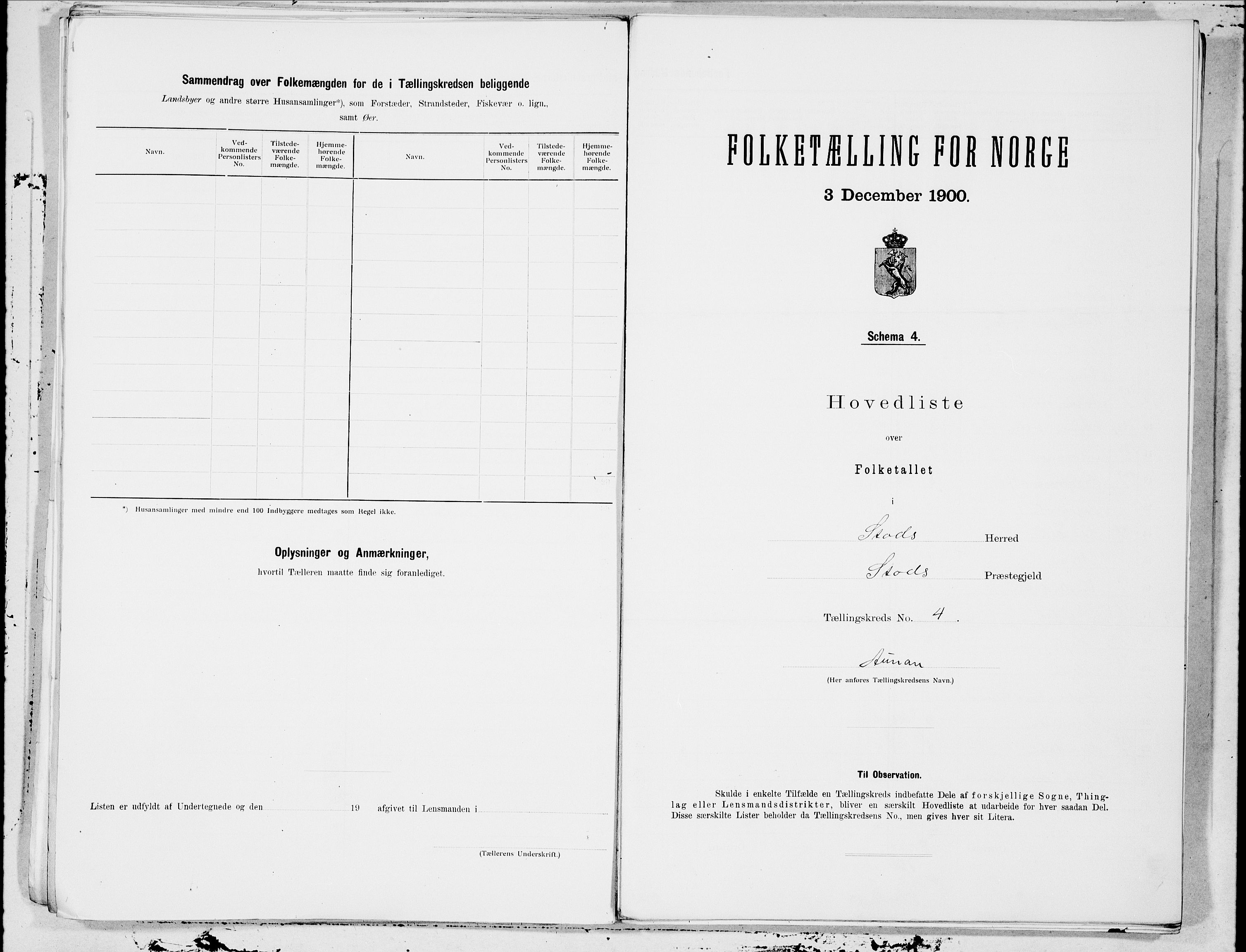 SAT, 1900 census for Stod, 1900, p. 12