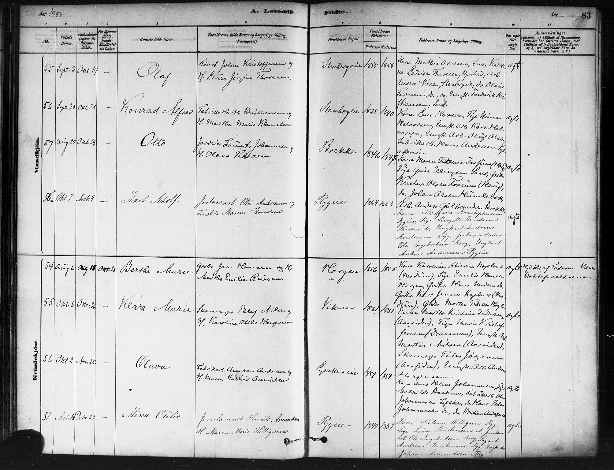 Nedre Eiker kirkebøker, AV/SAKO-A-612/F/Fa/L0002: Parish register (official) no. 2, 1878-1885, p. 83