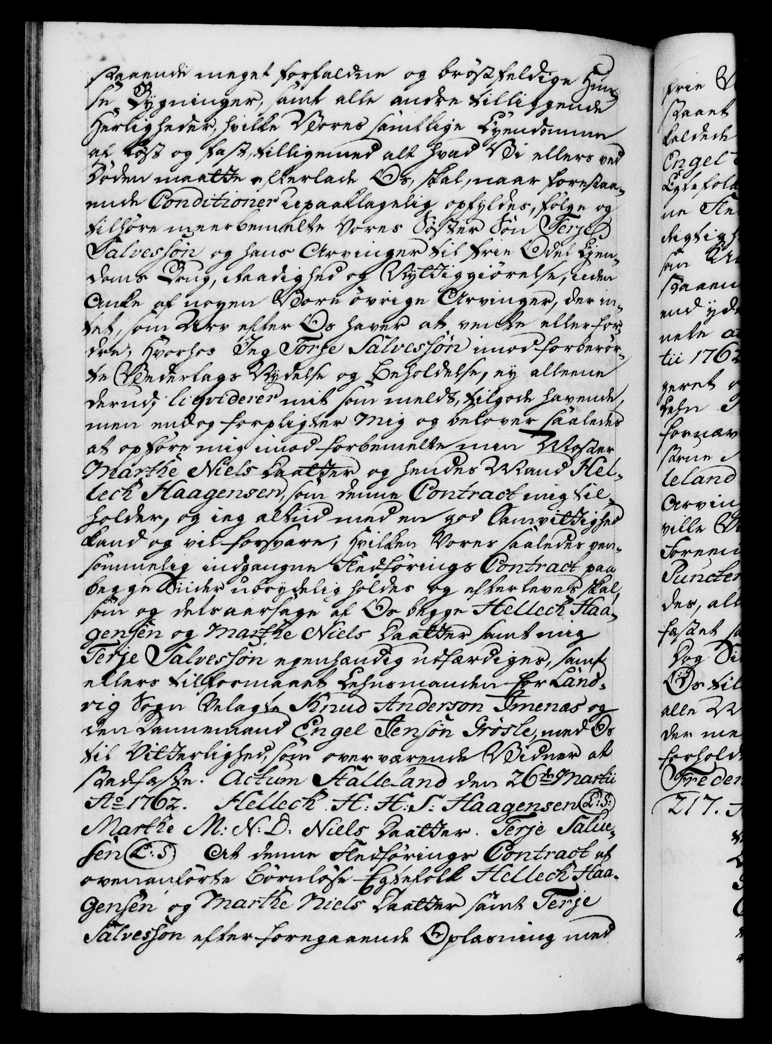 Danske Kanselli 1572-1799, AV/RA-EA-3023/F/Fc/Fca/Fcaa/L0041: Norske registre, 1760-1762, p. 722b