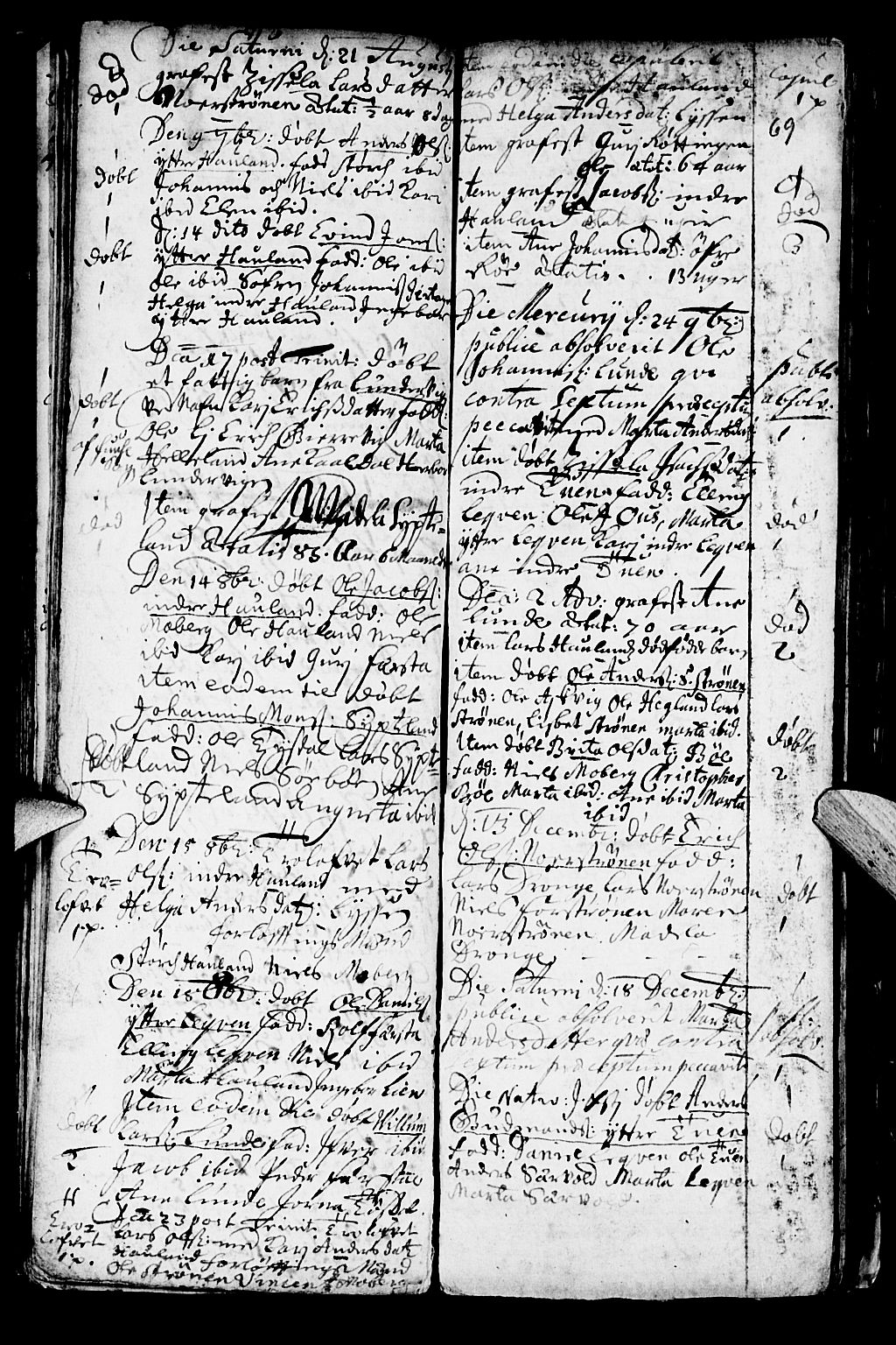 Os sokneprestembete, SAB/A-99929: Parish register (official) no. A 1, 1669-1722, p. 69