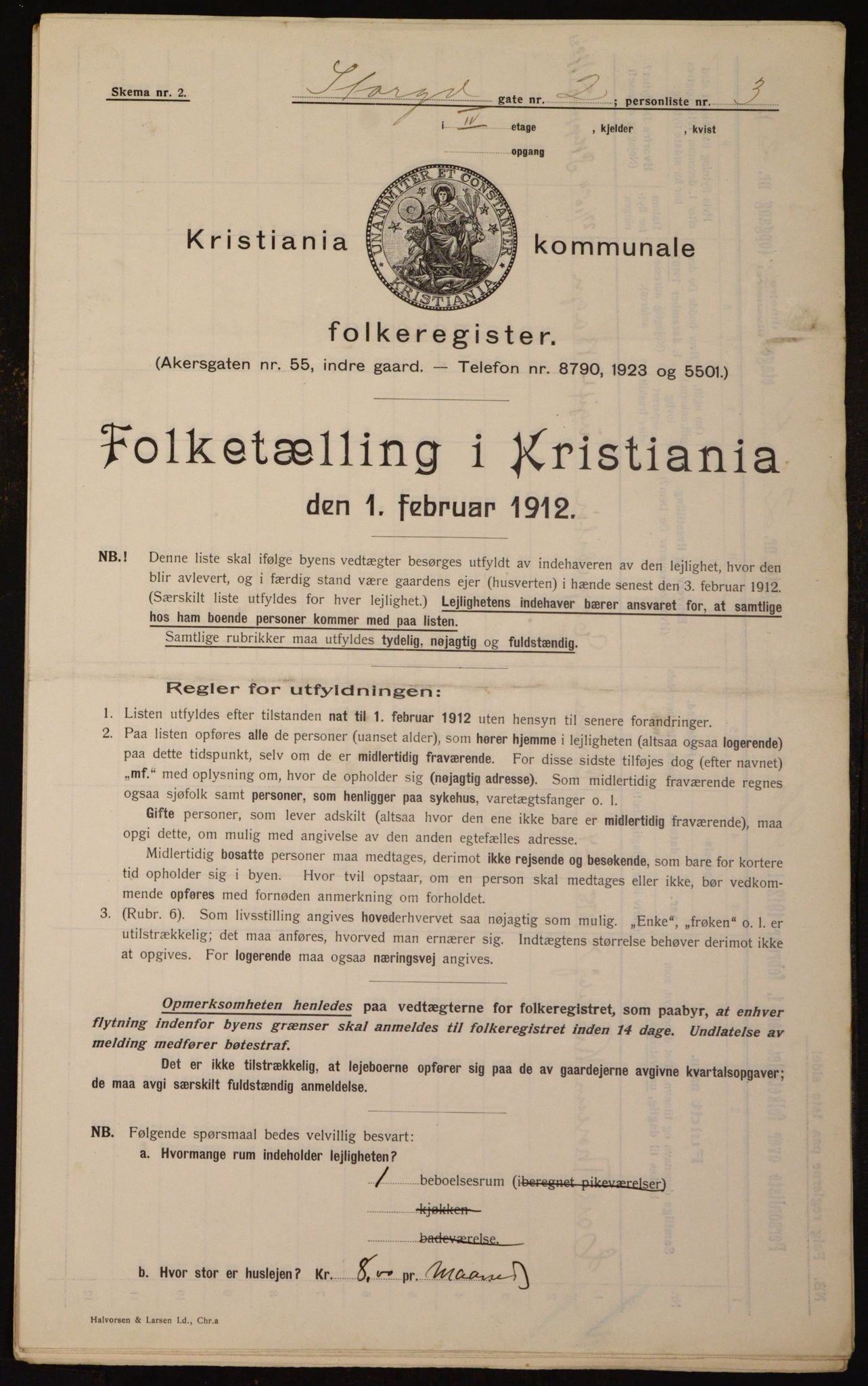 OBA, Municipal Census 1912 for Kristiania, 1912, p. 102968