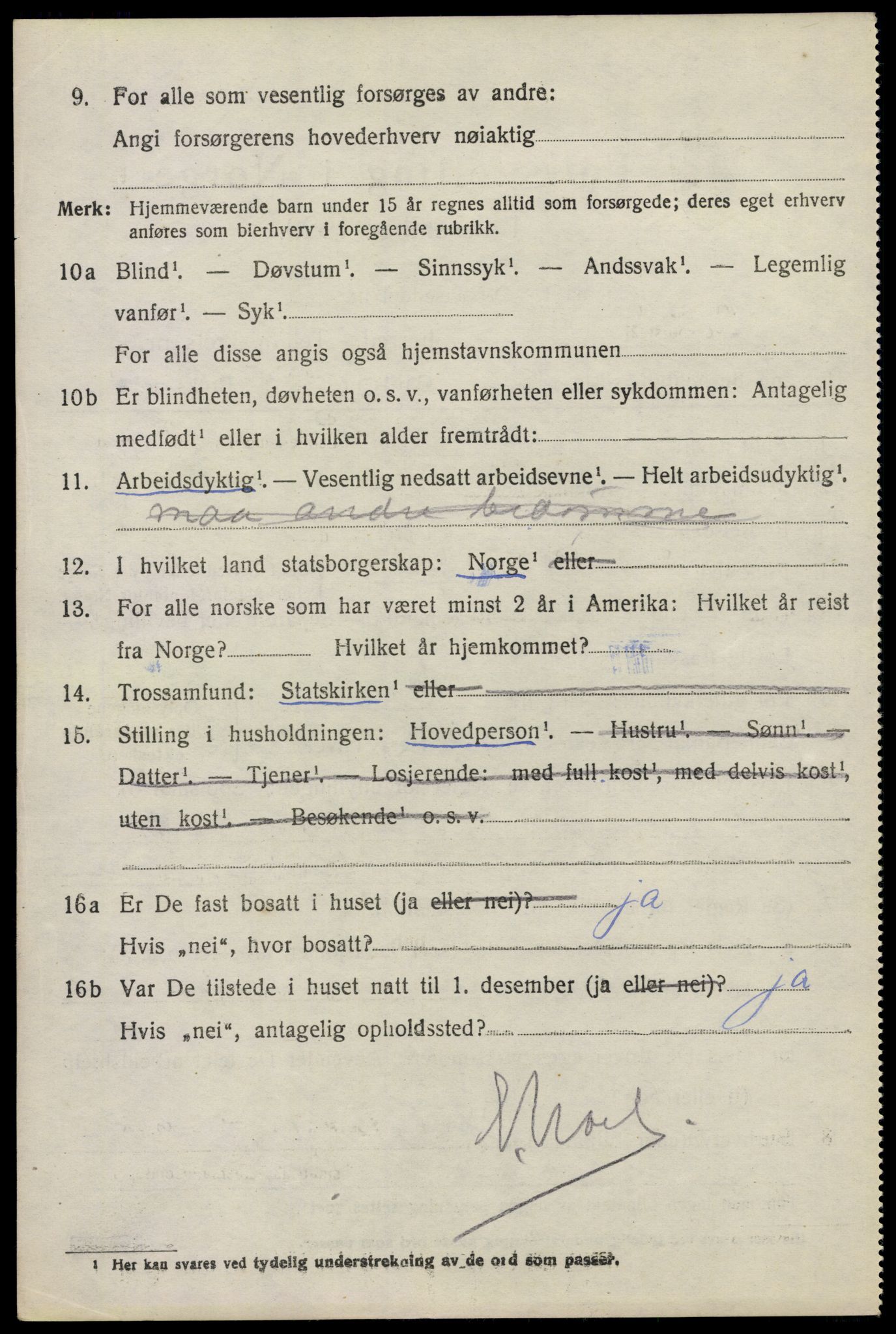 SAO, 1920 census for Moss land district, 1920, p. 4804