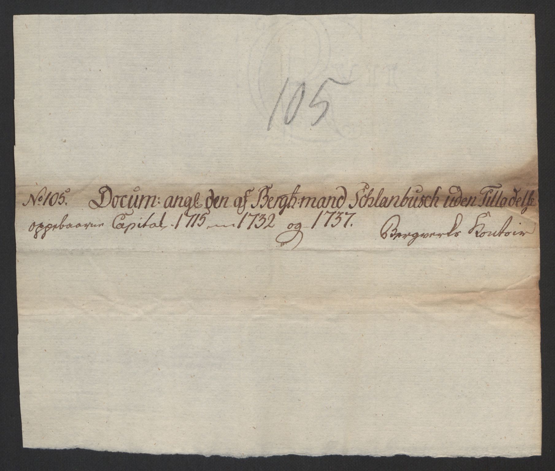 Rentekammeret inntil 1814, Realistisk ordnet avdeling, RA/EA-4070/Oa/L0014: [Y17]: Forskjellige dokumenter om Kongsbergs mynt, 1723-1765, p. 78