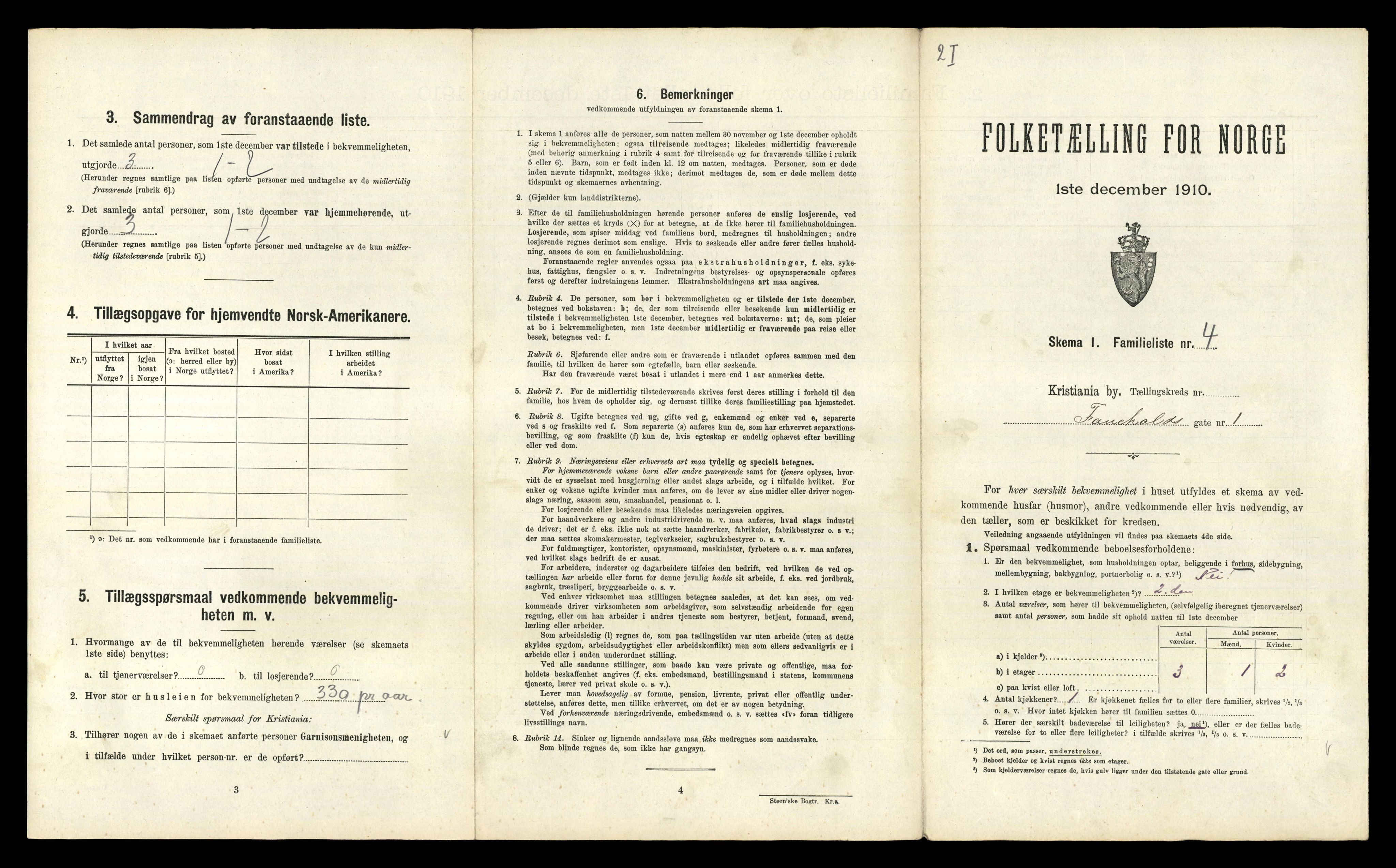 RA, 1910 census for Kristiania, 1910, p. 23389