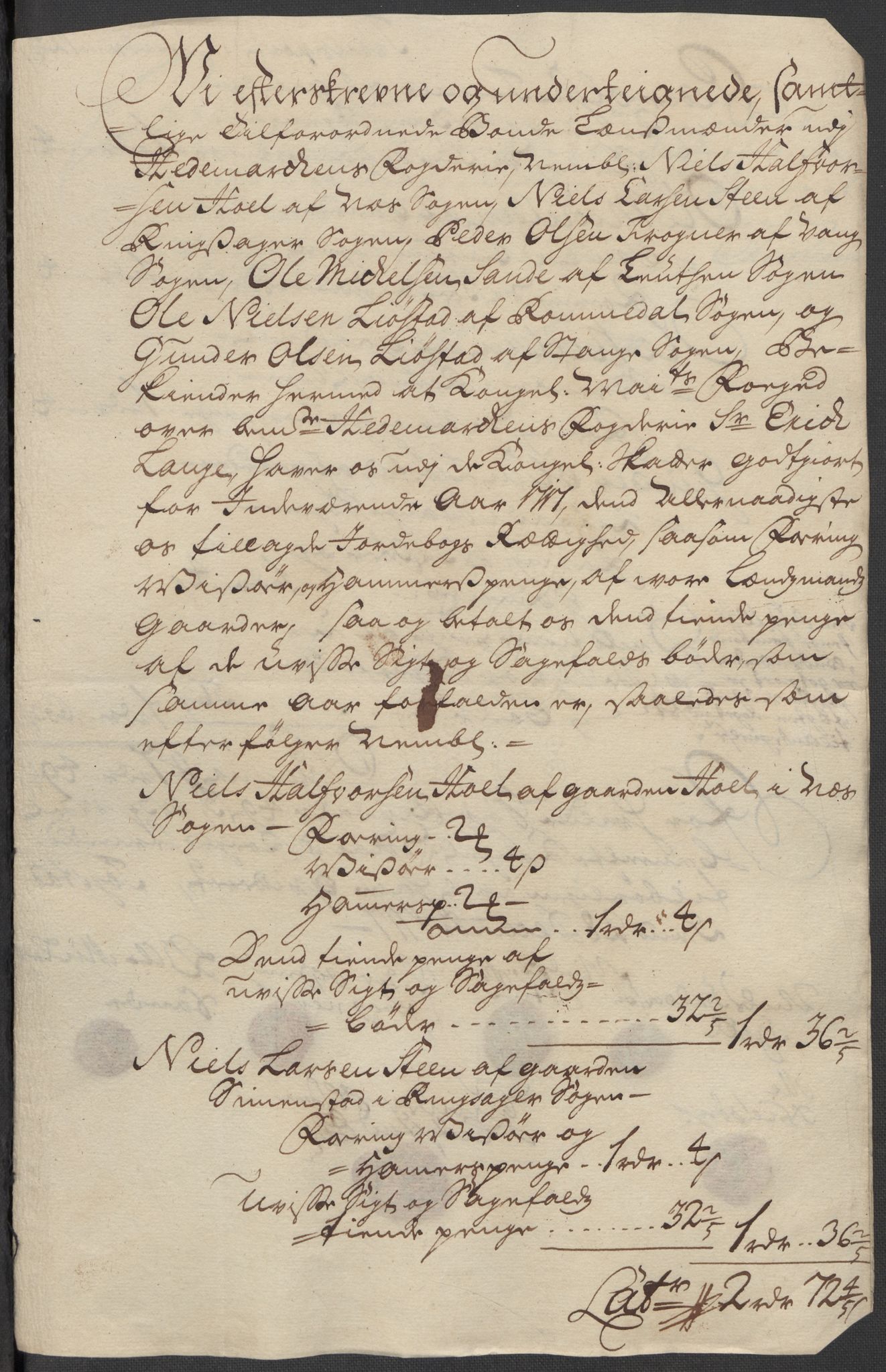 Rentekammeret inntil 1814, Reviderte regnskaper, Fogderegnskap, RA/EA-4092/R16/L1056: Fogderegnskap Hedmark, 1717, p. 325