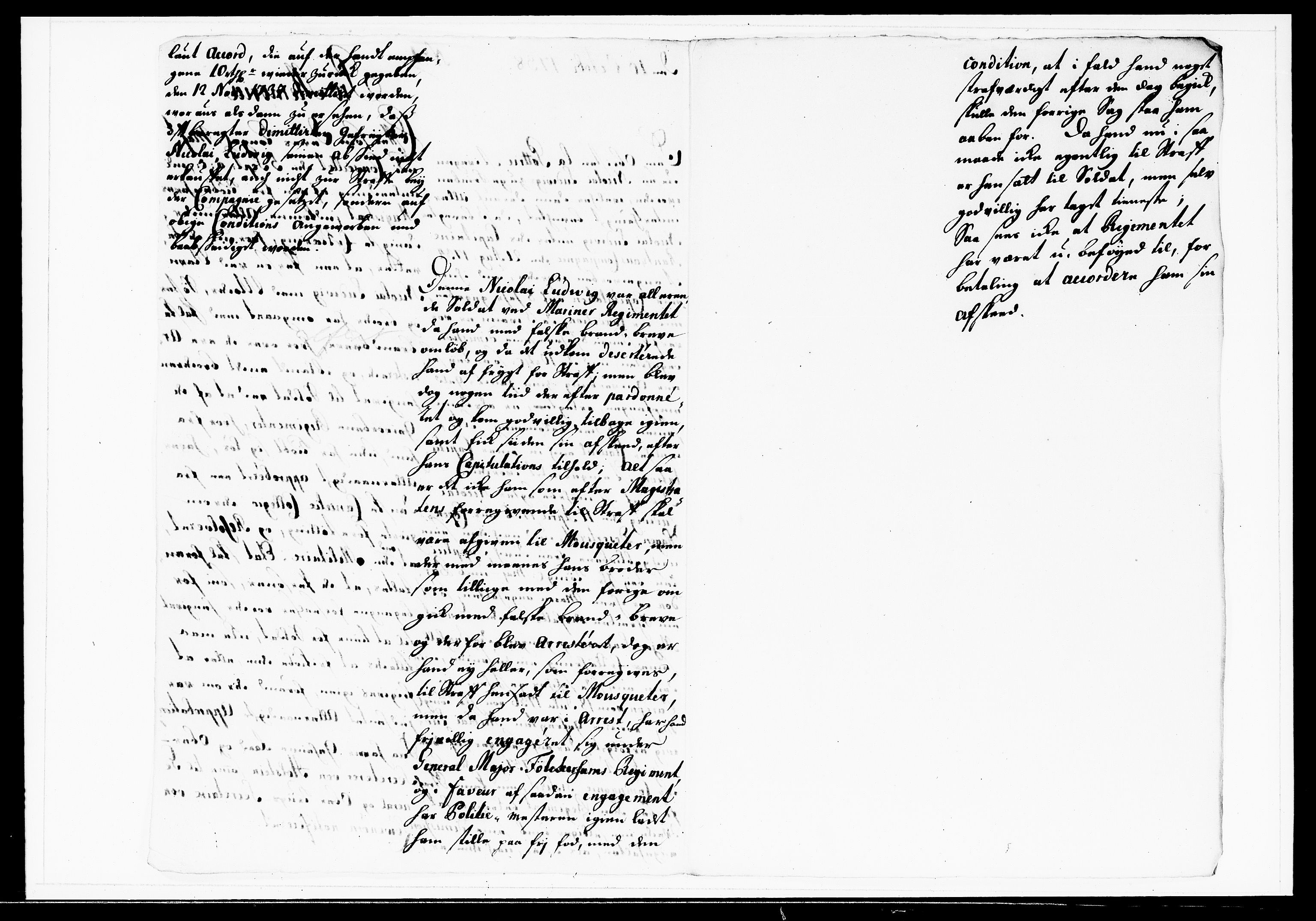 Krigskollegiet, Krigskancelliet, DRA/A-0006/-/1143-1150: Refererede sager, 1738, p. 449
