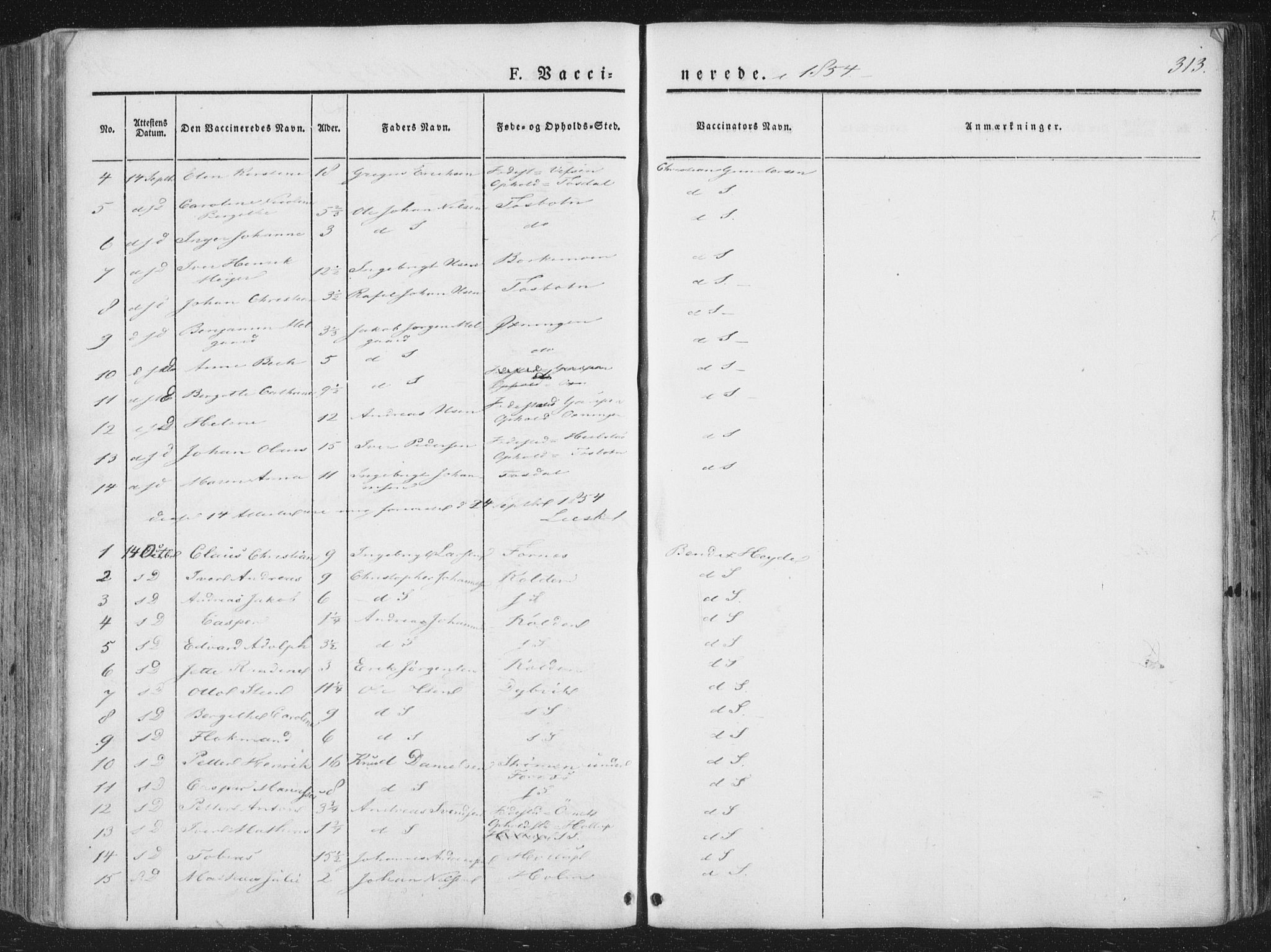 Ministerialprotokoller, klokkerbøker og fødselsregistre - Nordland, AV/SAT-A-1459/810/L0144: Parish register (official) no. 810A07 /1, 1841-1862, p. 313