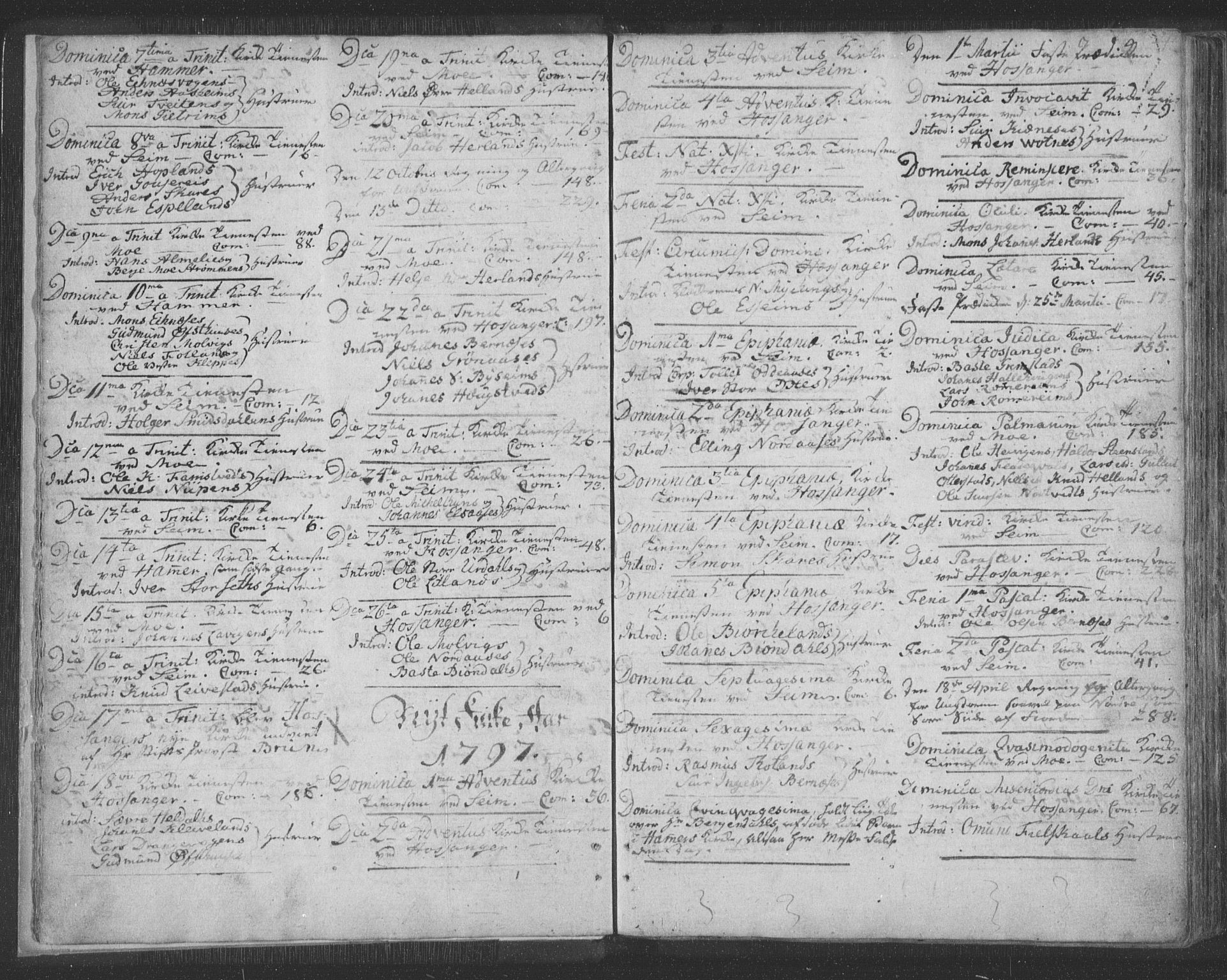 Hosanger sokneprestembete, AV/SAB-A-75801/H/Haa: Parish register (official) no. A 3, 1793-1811, p. 3b-4a