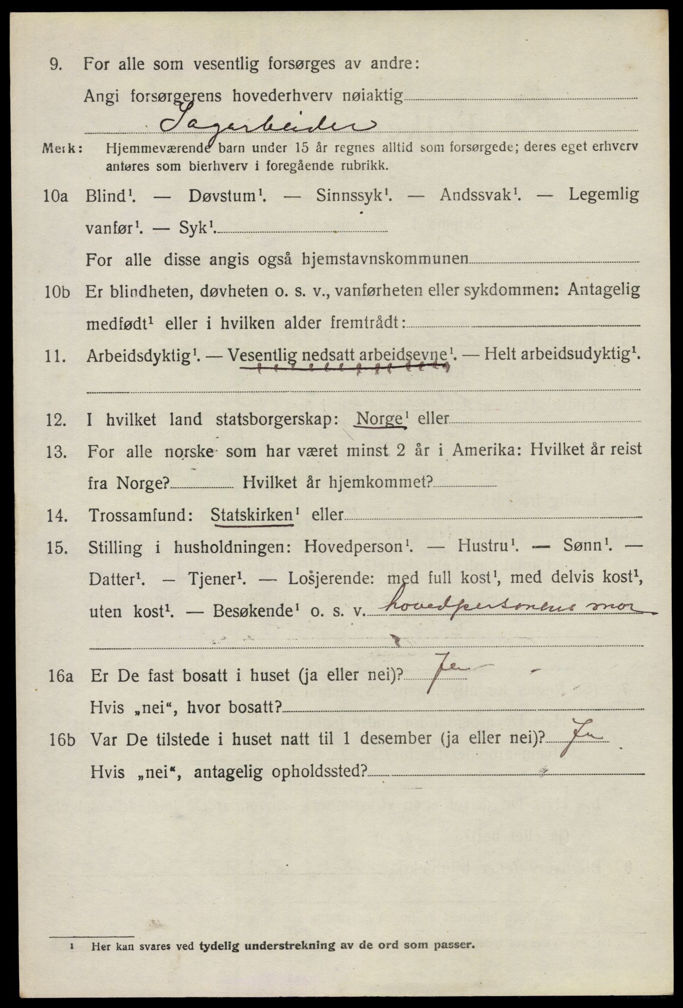 SAO, 1920 census for Onsøy, 1920, p. 6895