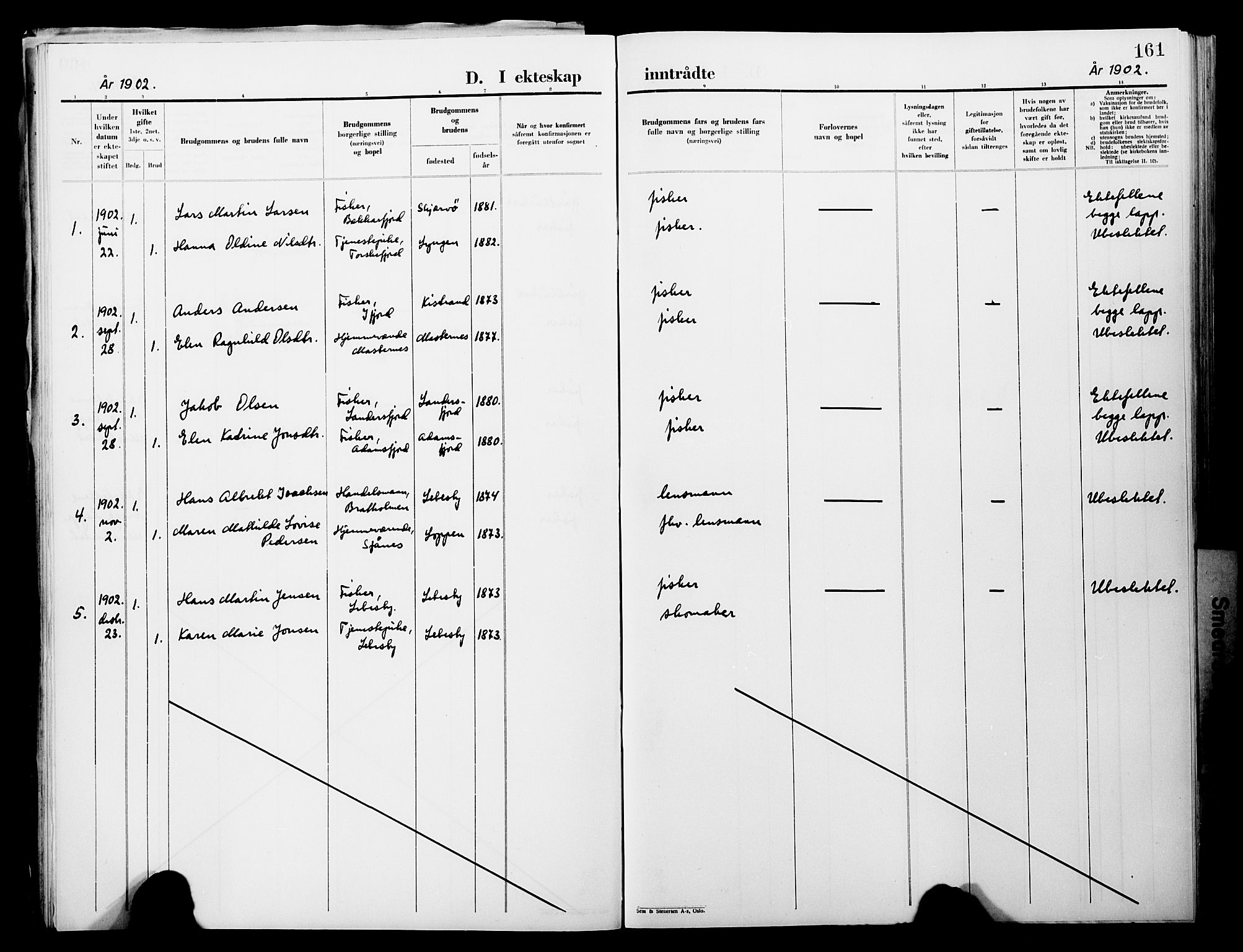 Lebesby sokneprestkontor, SATØ/S-1353/H/Ha/L0004kirke: Parish register (official) no. 4, 1870-1902, p. 161
