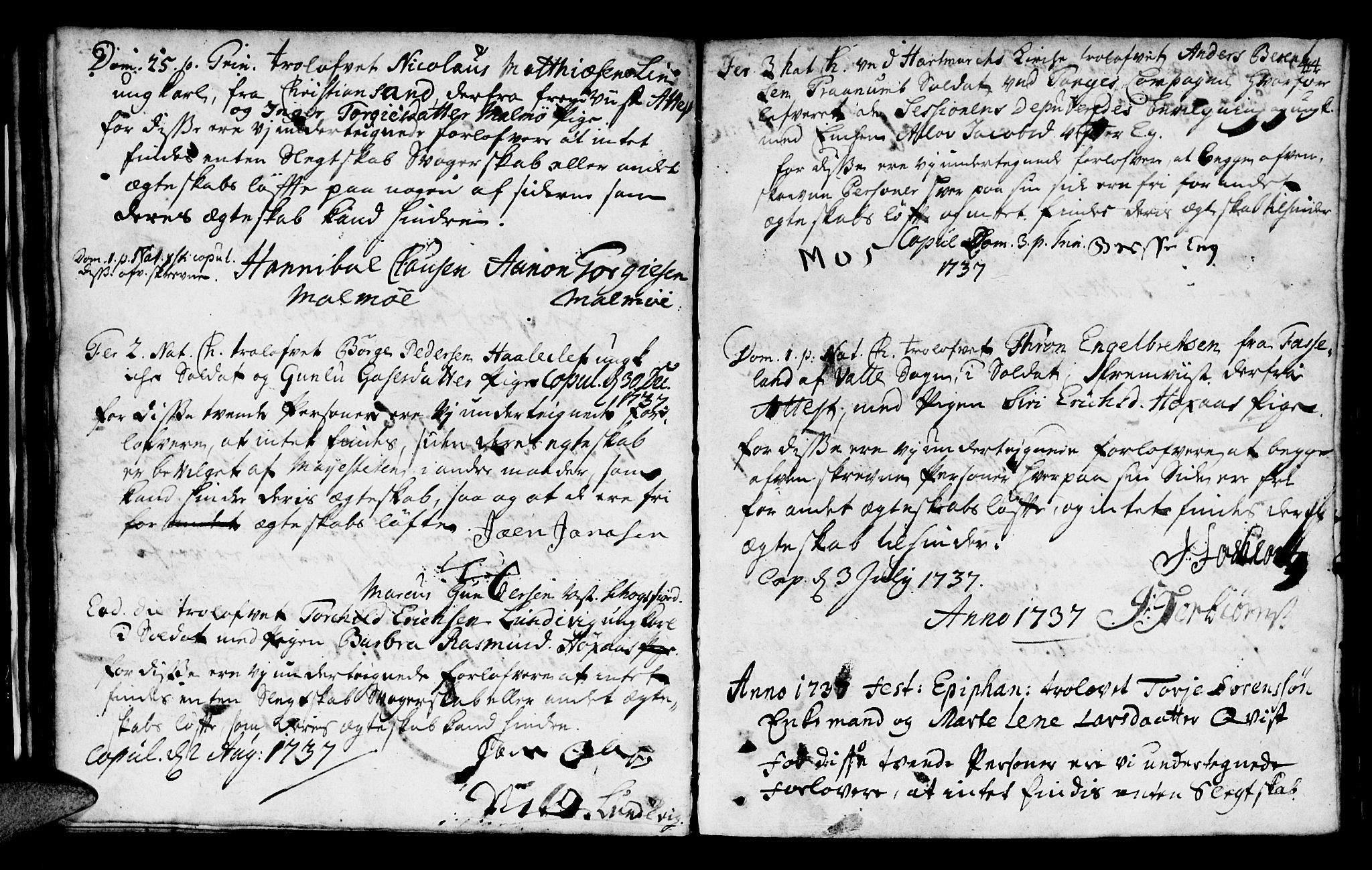 Mandal sokneprestkontor, SAK/1111-0030/F/Fa/Faa/L0002: Parish register (official) no. A 2, 1720-1754, p. 44
