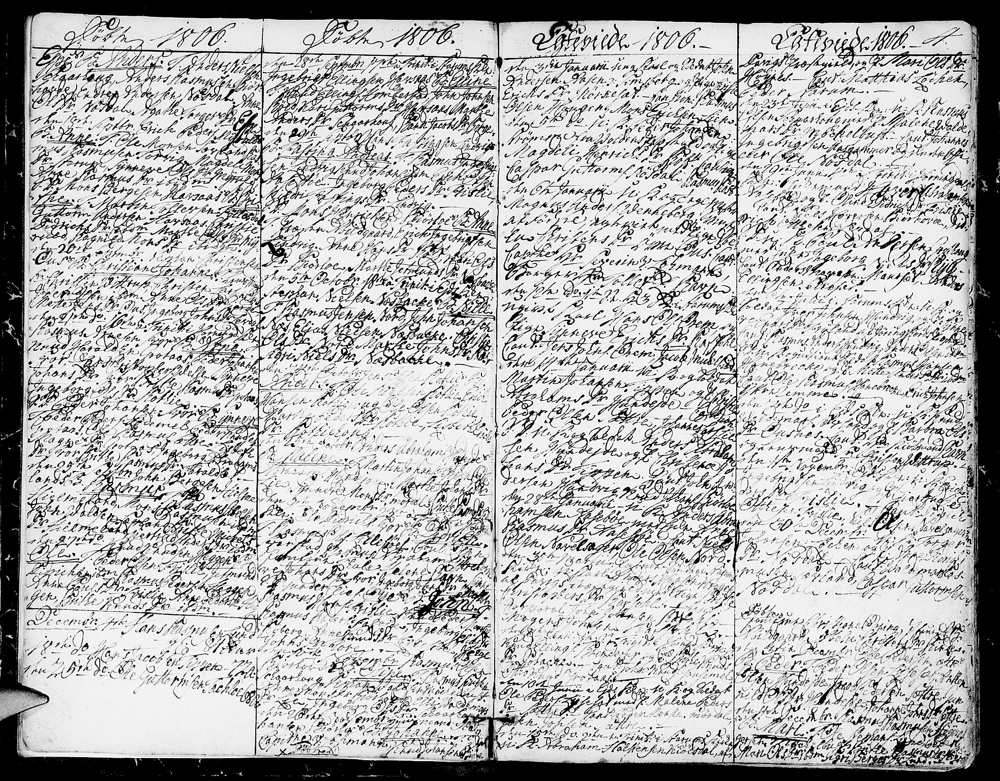 Eid sokneprestembete, AV/SAB-A-82301/H/Haa/Haaa/L0004: Parish register (official) no. A 4, 1806-1815, p. 4