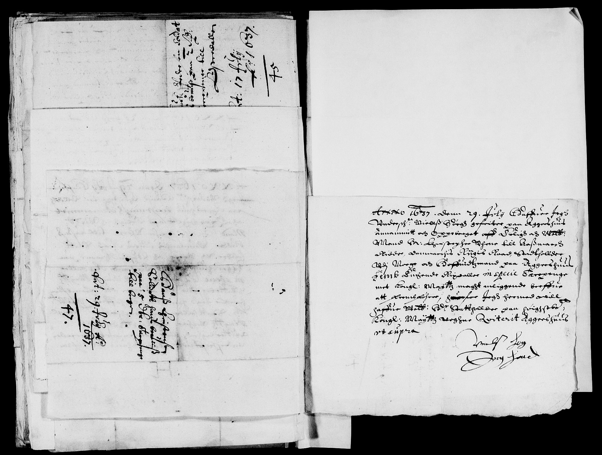 Rentekammeret inntil 1814, Reviderte regnskaper, Lensregnskaper, AV/RA-EA-5023/R/Rb/Rba/L0133: Akershus len, 1637-1638