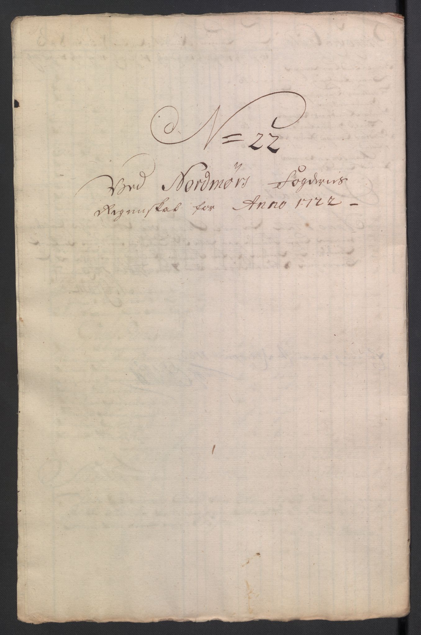 Rentekammeret inntil 1814, Reviderte regnskaper, Fogderegnskap, RA/EA-4092/R56/L3755: Fogderegnskap Nordmøre, 1722, p. 230