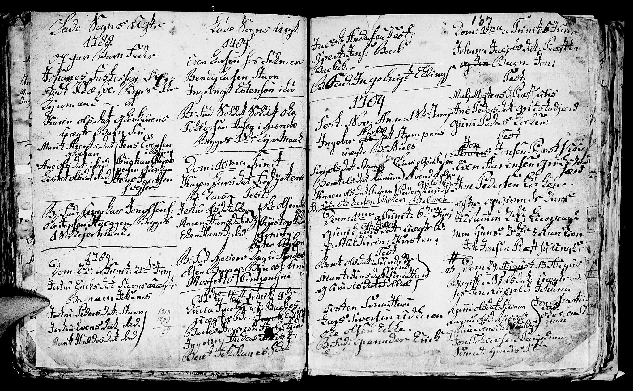 Ministerialprotokoller, klokkerbøker og fødselsregistre - Sør-Trøndelag, SAT/A-1456/606/L0305: Parish register (copy) no. 606C01, 1757-1819, p. 137